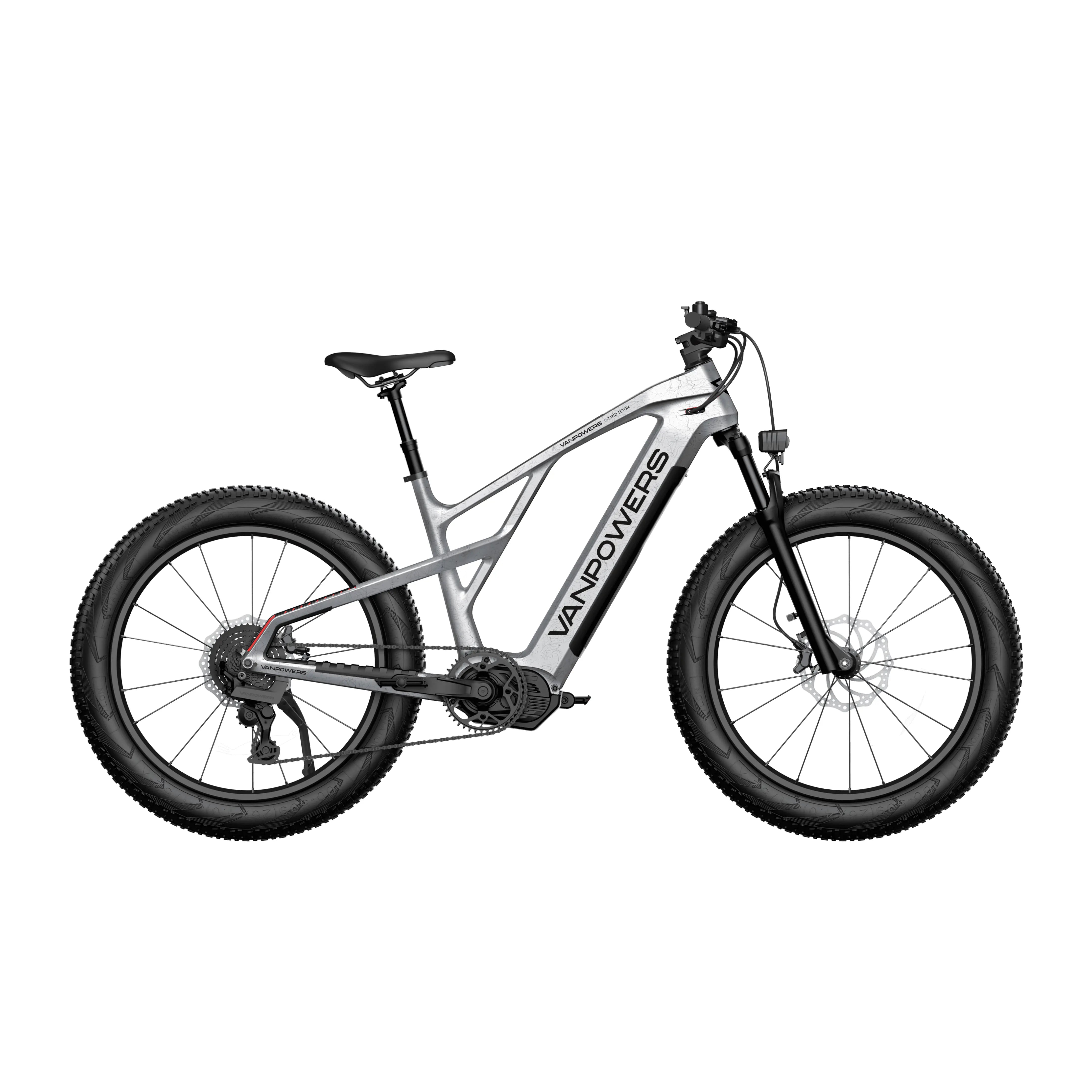 Vanpowers GrandTeton Ultra Mid Drive Fat Tire Electric Bike  Electric Bikes Paradise