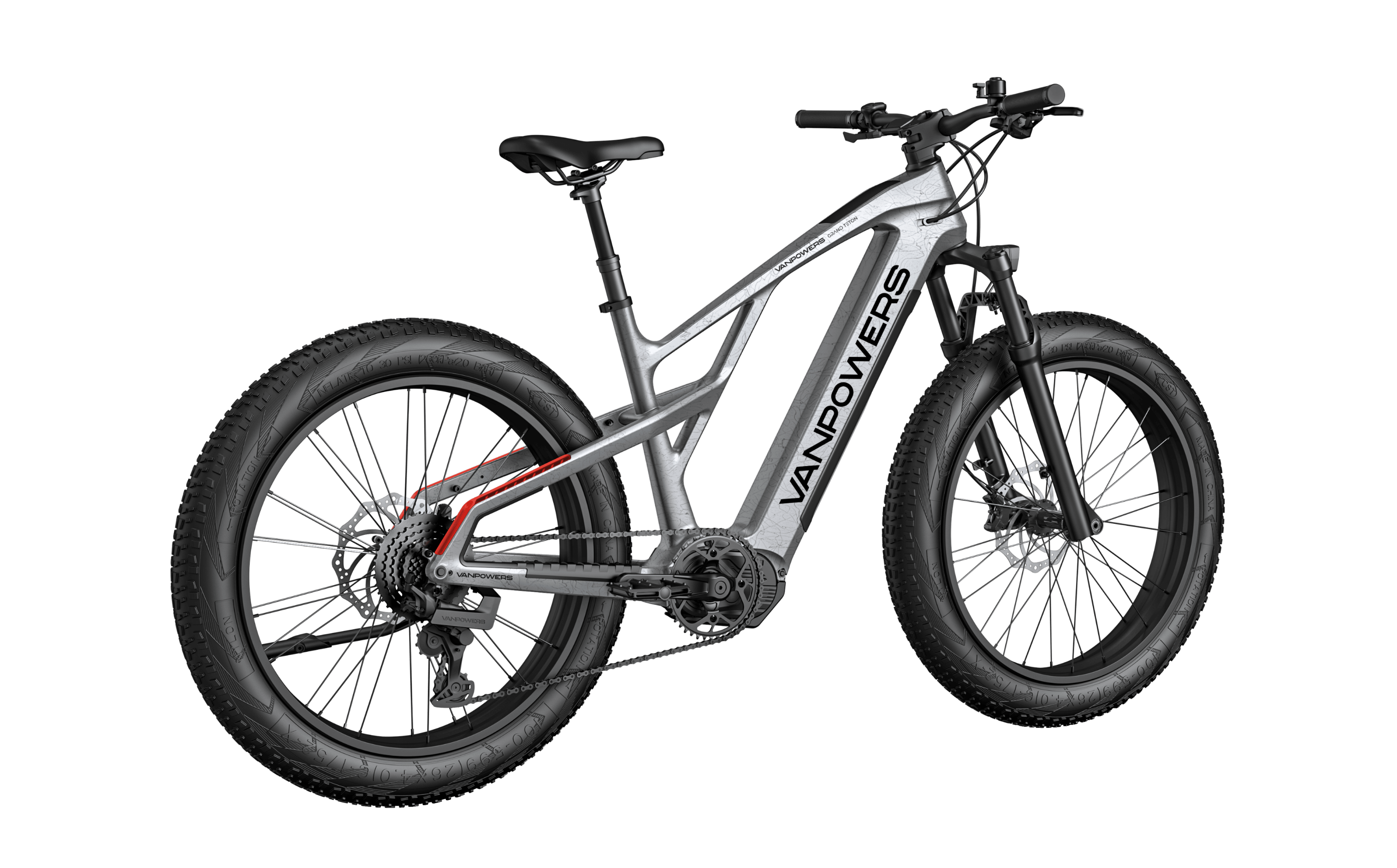 Vanpowers GrandTeton Ultra Mid Drive Fat Tire Electric Bike