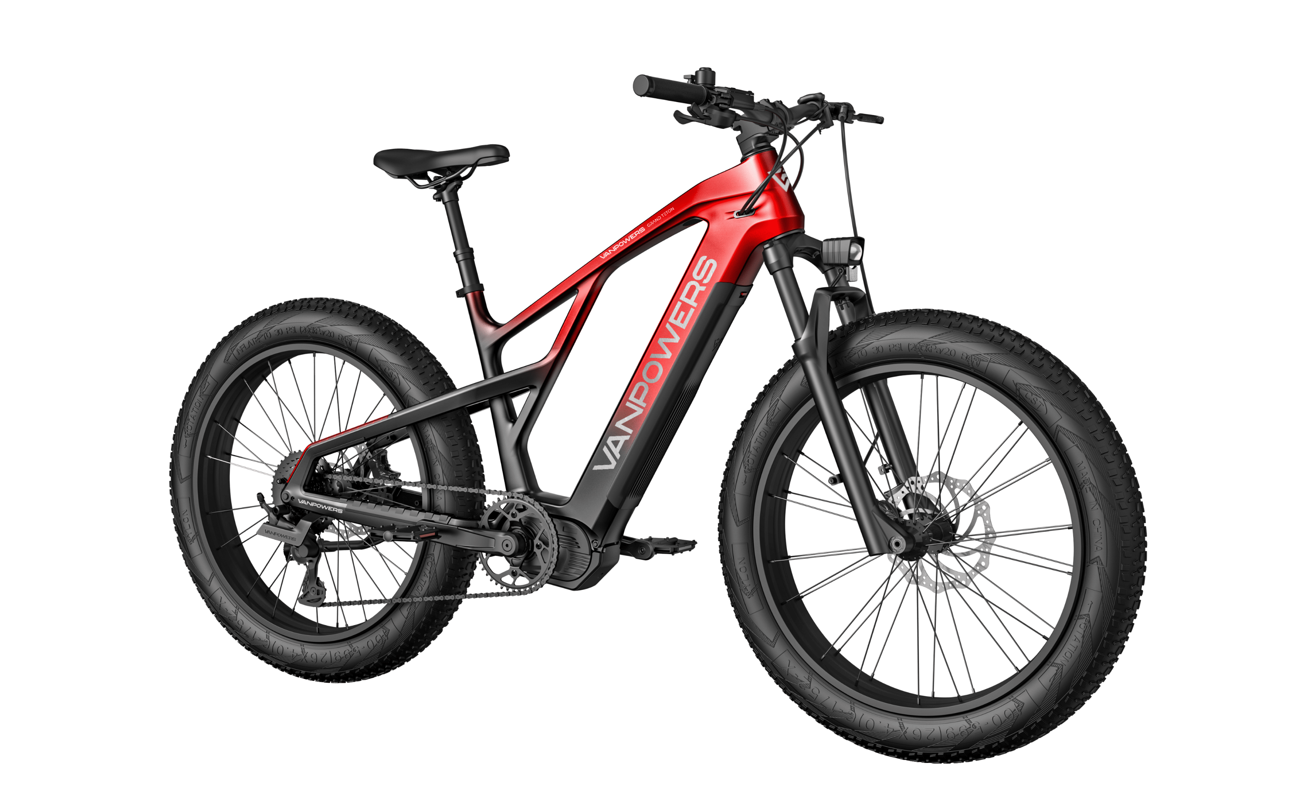 Vanpowers GrandTeton Ultra Mid Drive Fat Tire Electric Bike