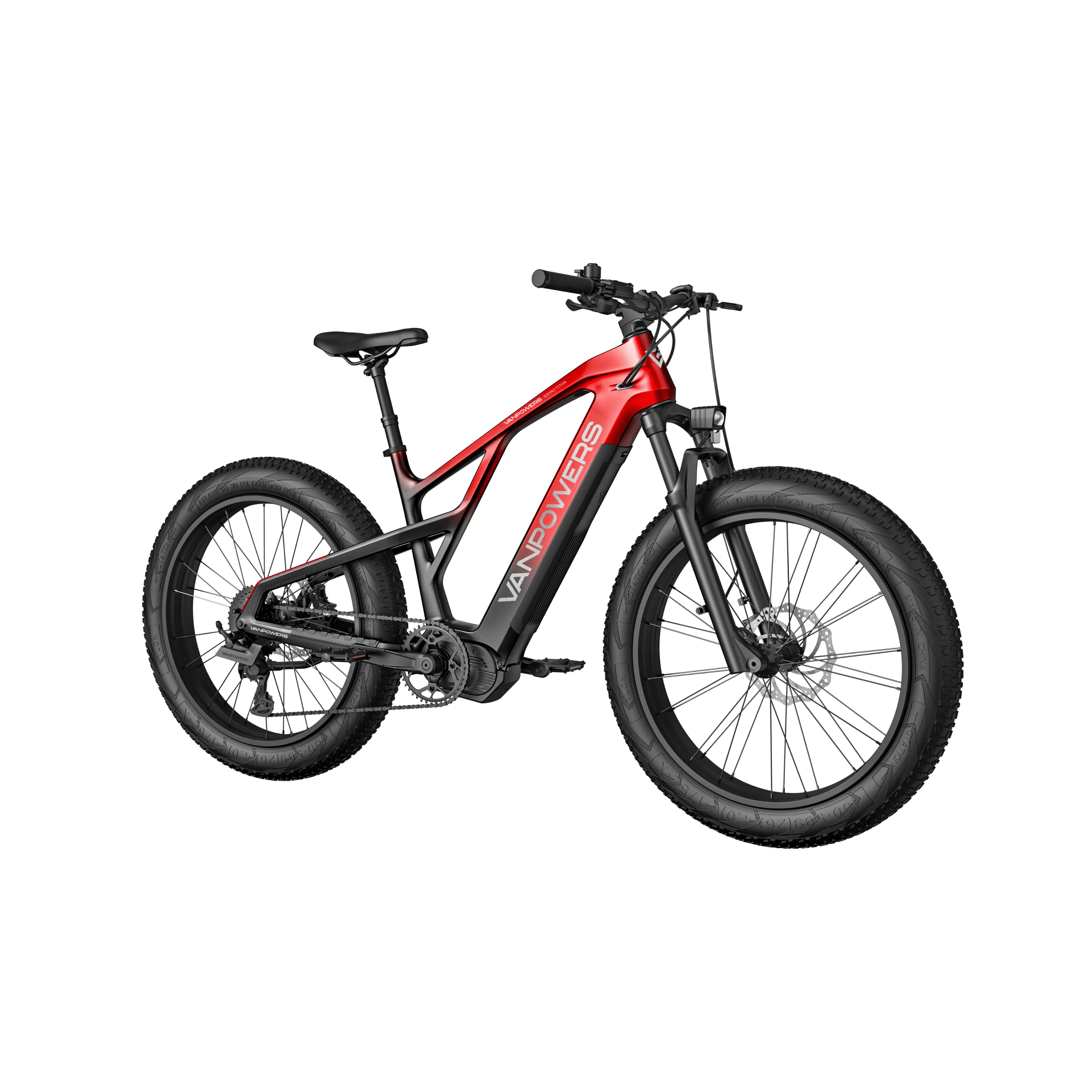 Vanpowers GrandTeton Ultra Mid Drive Fat Tire Electric Bike  Electric Bikes Paradise