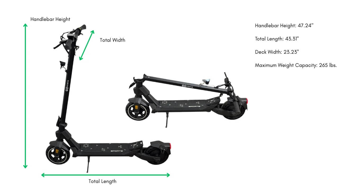 GoPowerBike GoDelta 1000W 48V Folding Electric Scooter