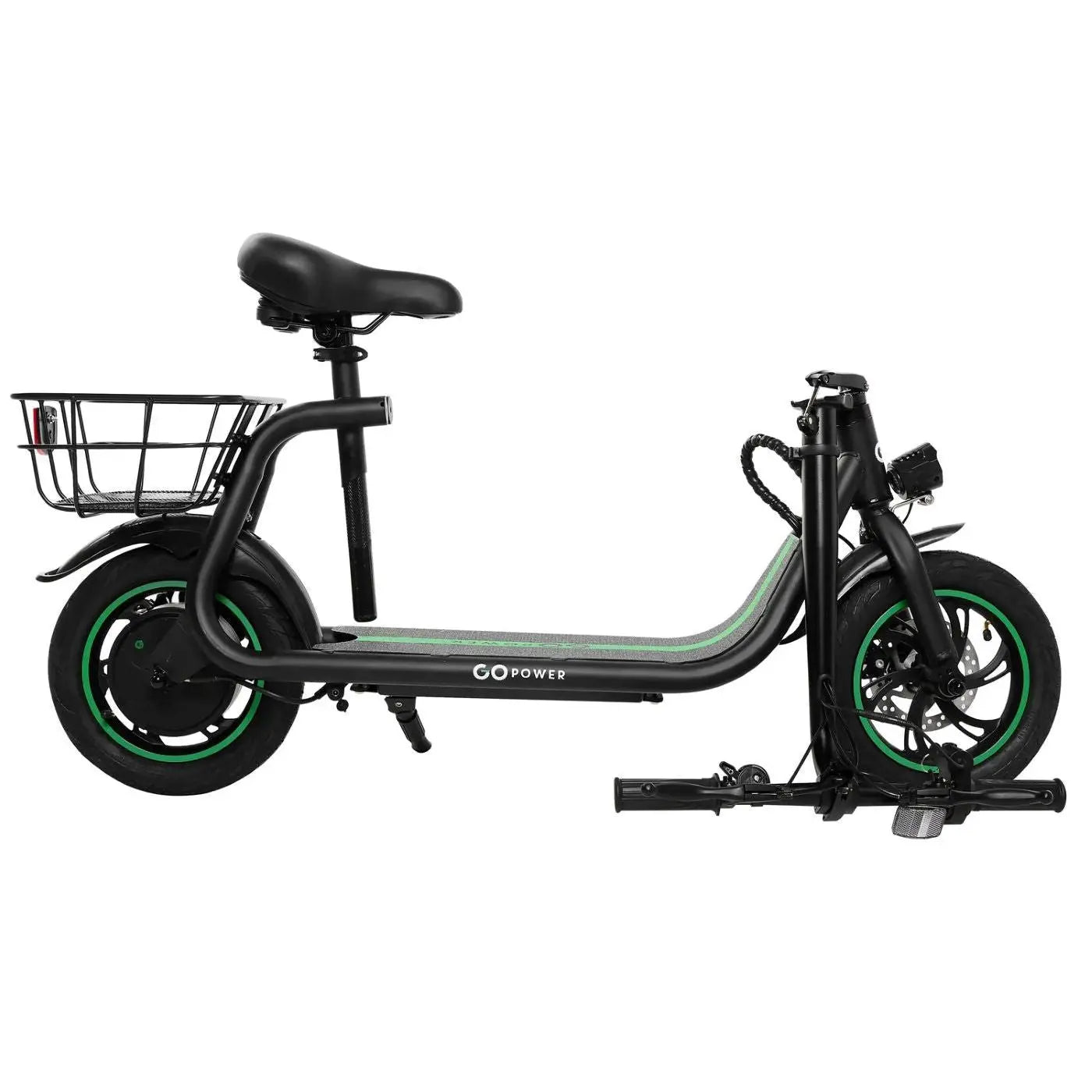 GoPowerBike GoFlow 350W 36V Lithium Folding Electric Scooter  Electric Bikes Paradise