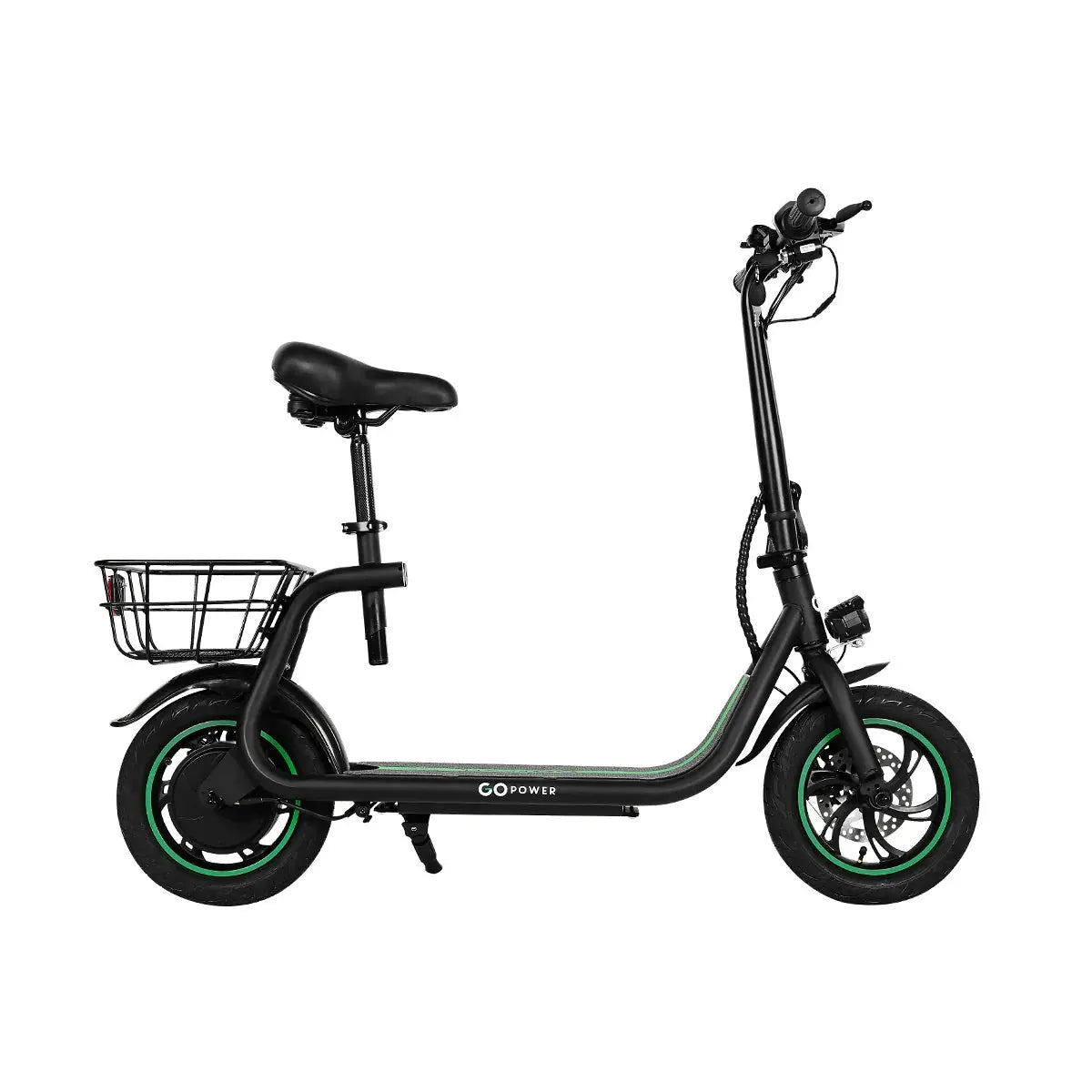 GoPowerBike GoFlow 350W 36V Lithium Folding Electric Scooter  Electric Bikes Paradise