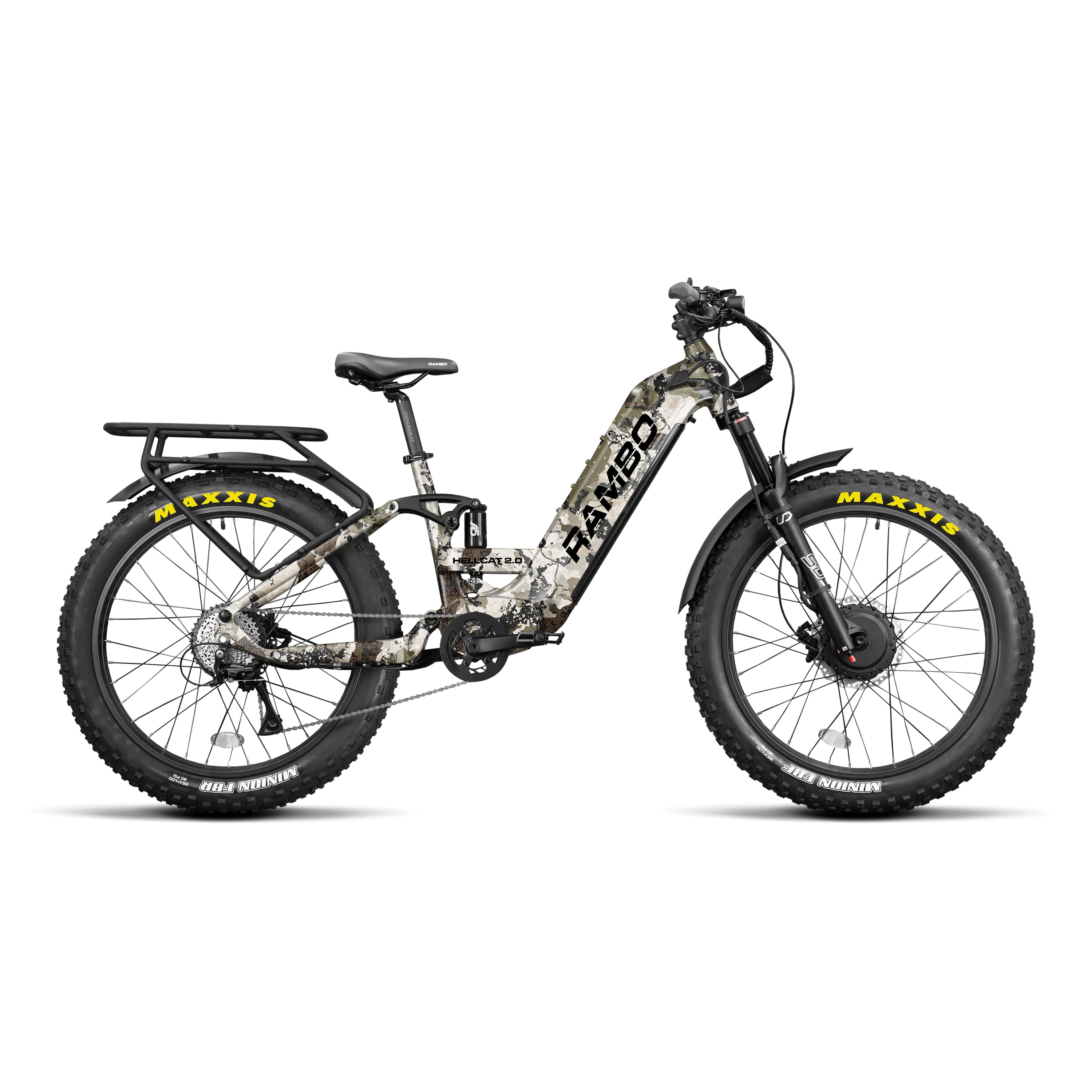 Rambo Hellcat 2.0 FS All Wheel Drive Full Suspension Electric Hunting Bike