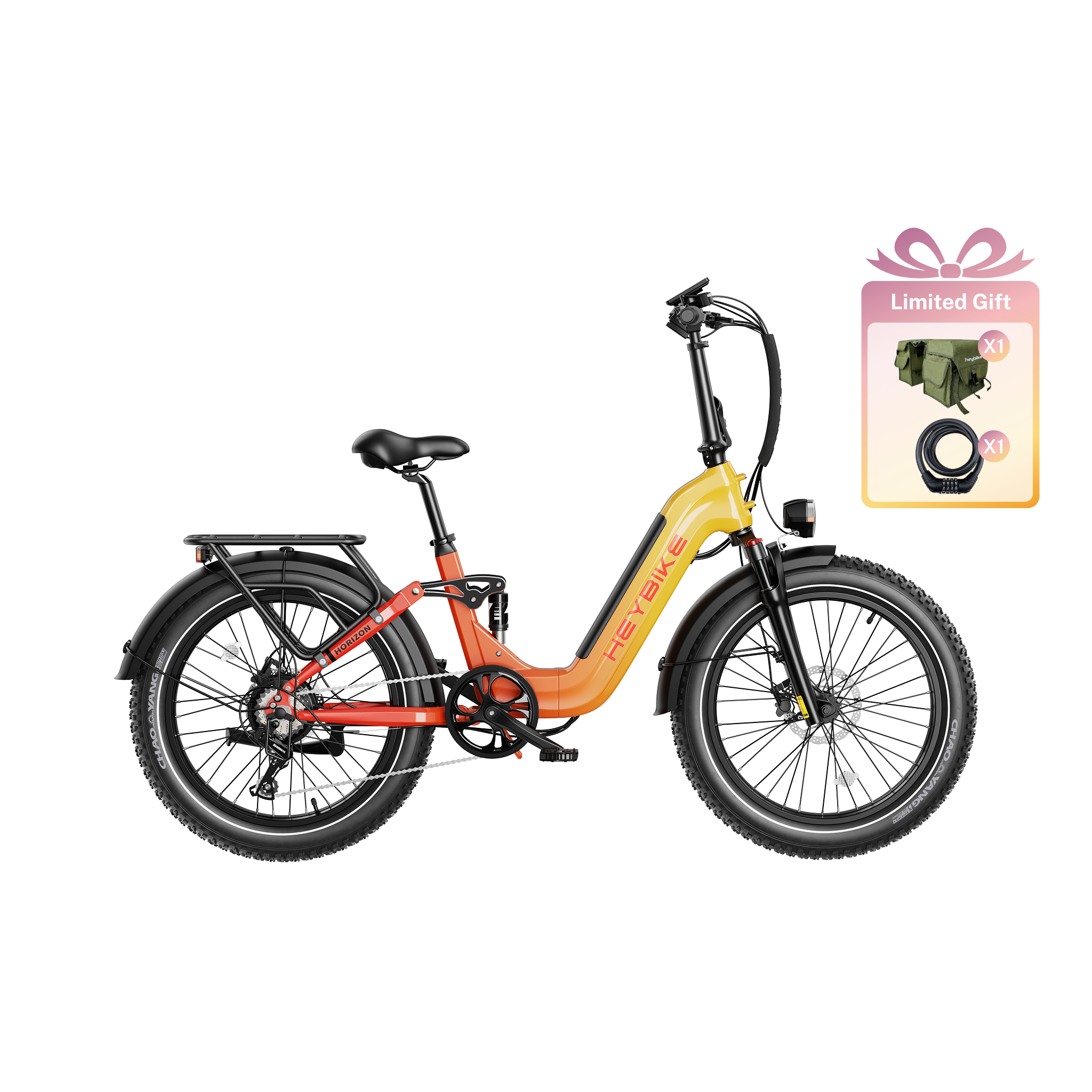 Heybike Horizon 750W Folding Fat Tire Electric Bike