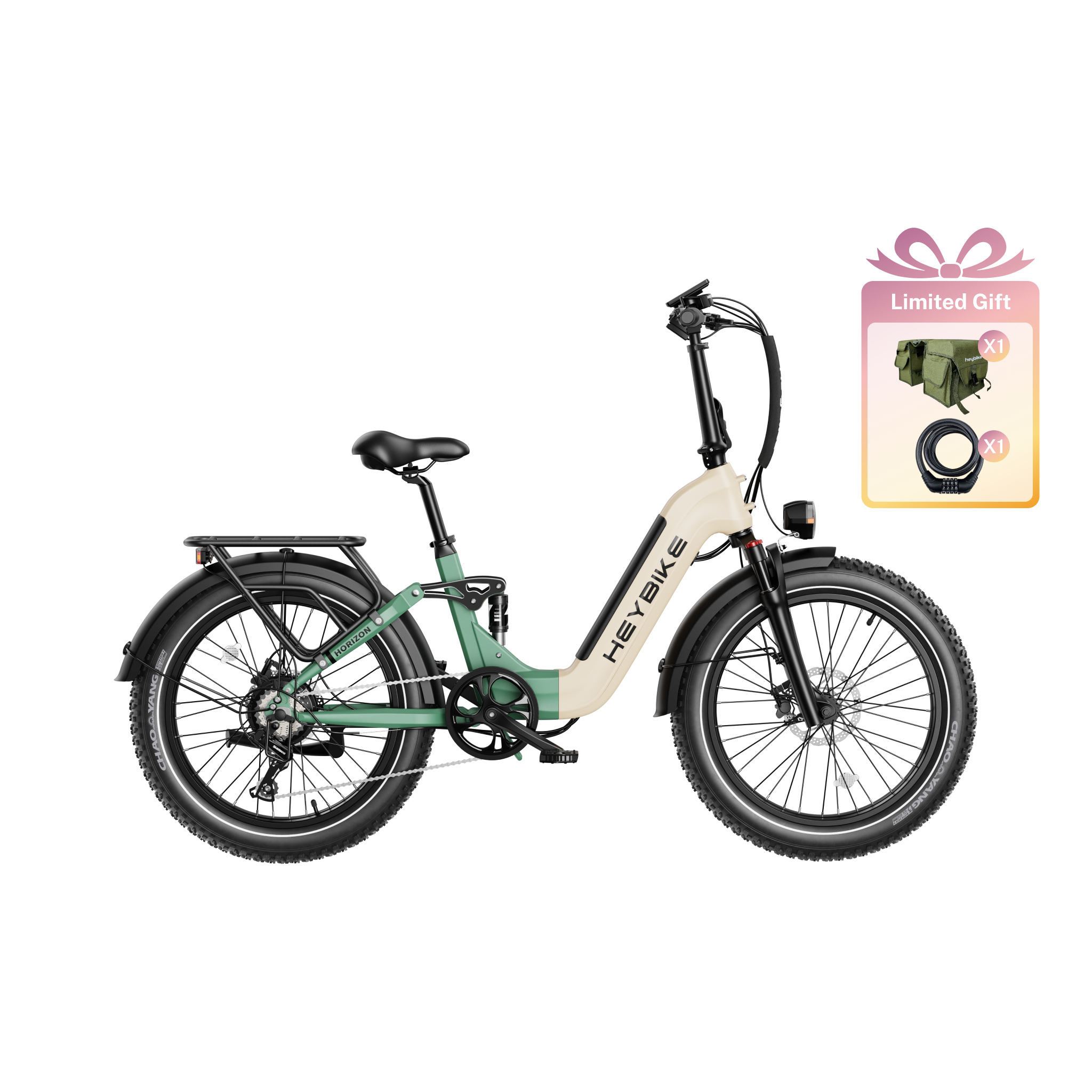 Heybike Horizon 750W Folding Fat Tire Electric Bike
