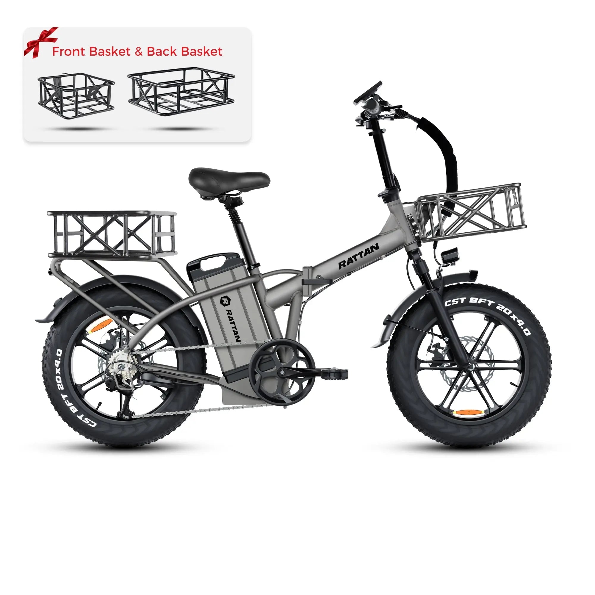 Rattan LM Ultra Folding Fat Tire Electric Bike 