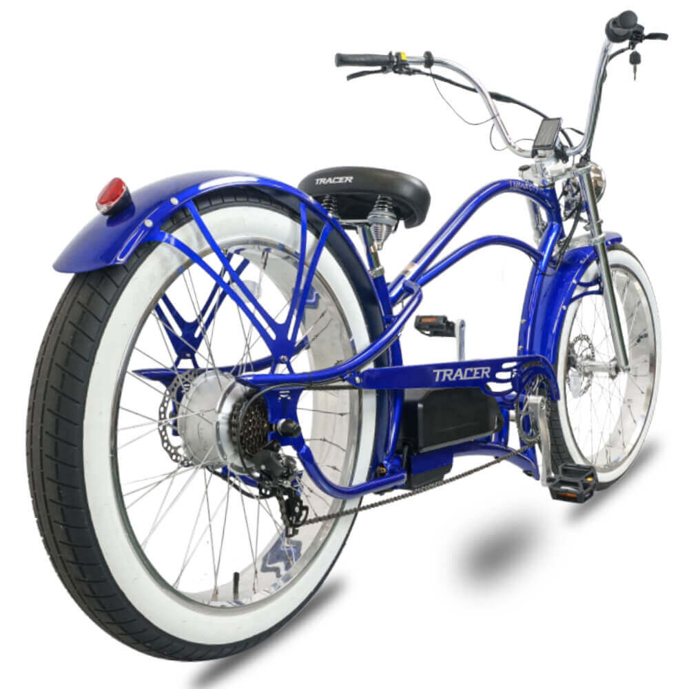 Tracer Legend GT7 1000W Stretch Cruiser Chopper Electric Bike