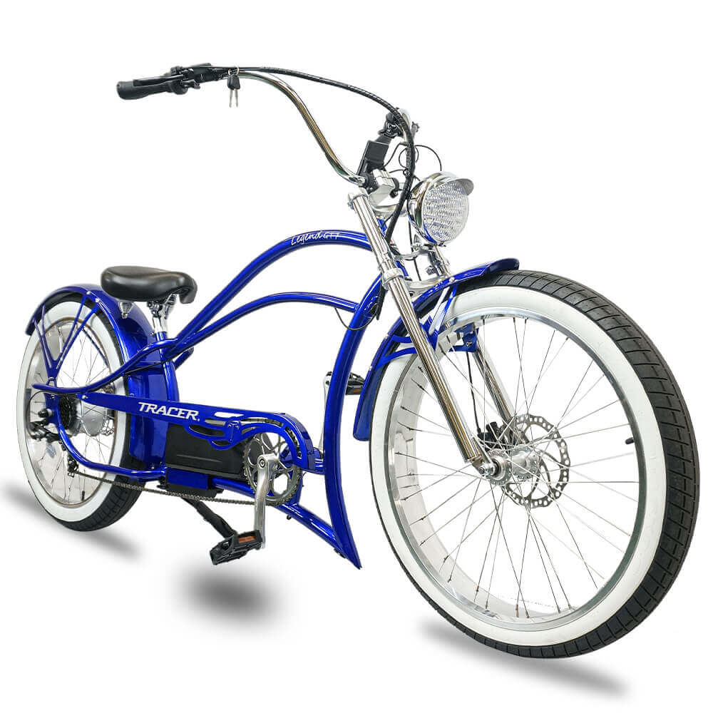 Tracer Legend GT7 1000W Stretch Cruiser Chopper Electric Bike