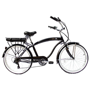 Micargi Luna Men's 350W 48V Vintage Style Beach Cruiser Electric Bike  Electric Bikes Paradise
