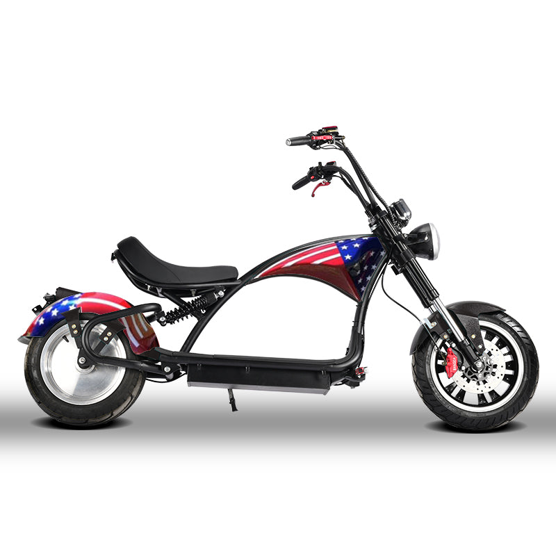 SoverSky M3P 3000W 60V Fat Tire Electric Chopper Scooter