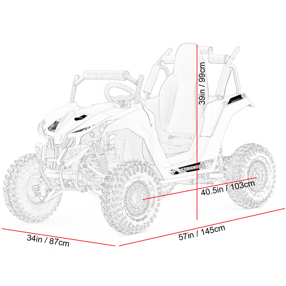 MotoTec Raider 48V 1200W Kids Electric UTV