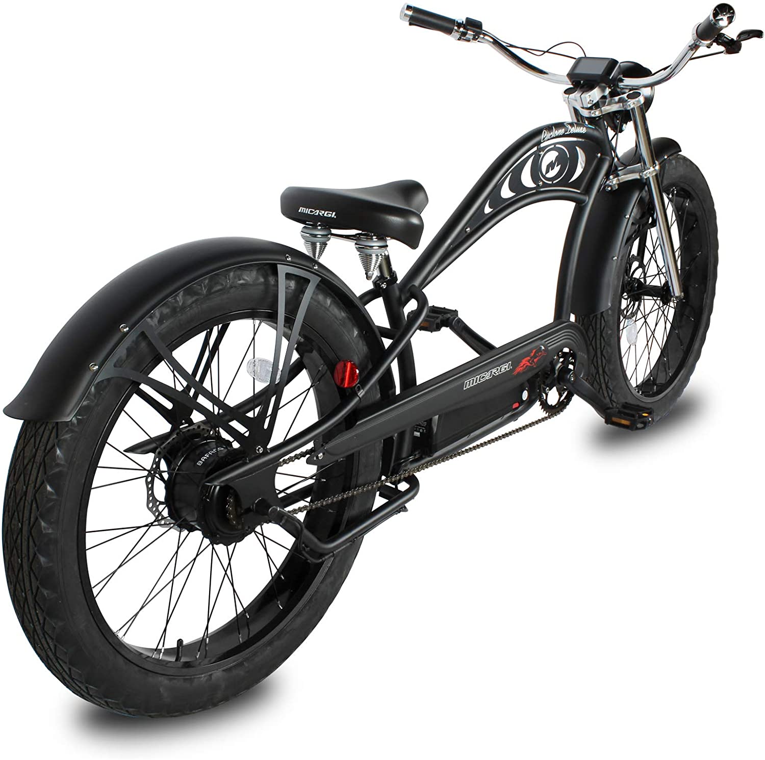Micargi Cyclone 2.0 Deluxe 500W 48V Fat Tire Stretch Cruiser Electric Bike