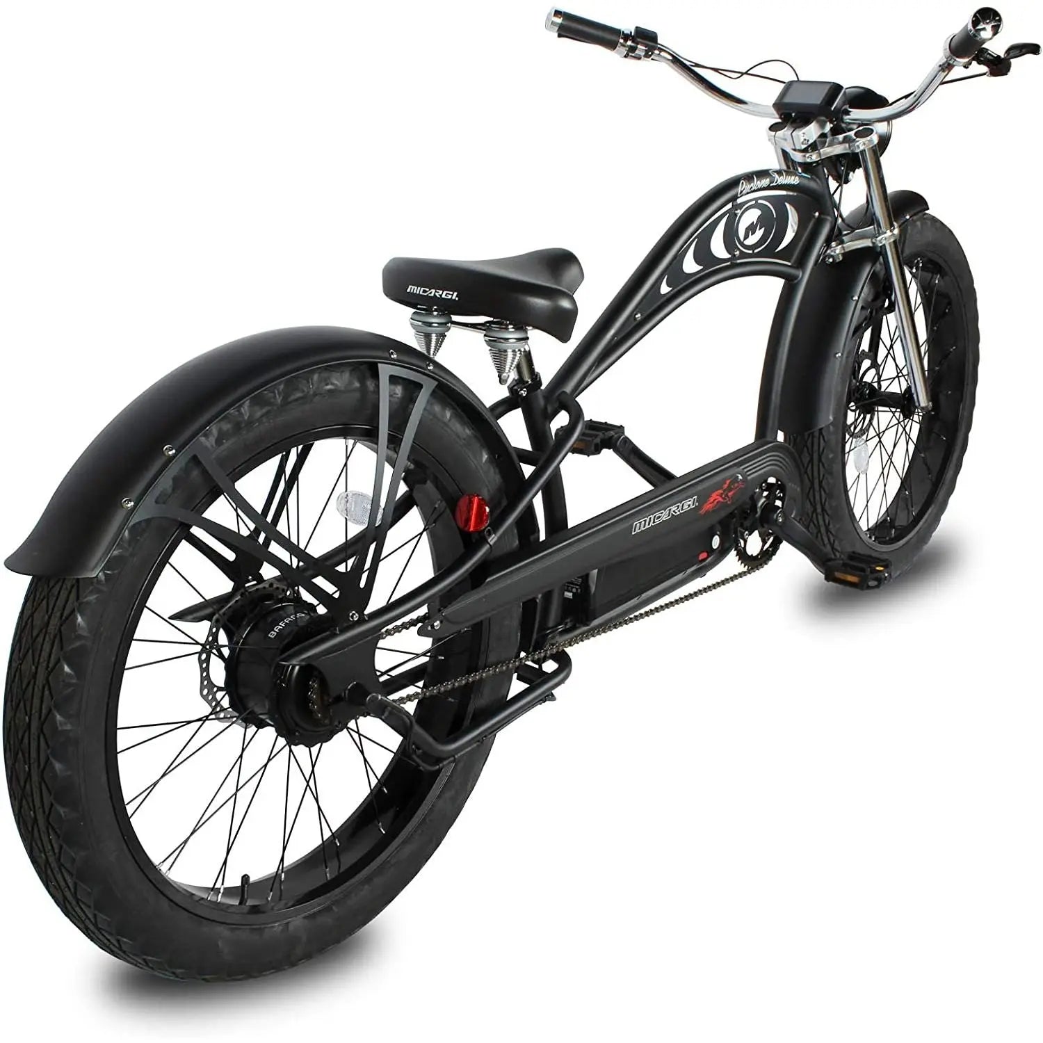 Micargi Cyclone 2.0 Deluxe 500W 48V Fat Tire Stretch Cruiser Electric Bike  Electric Bikes Paradise