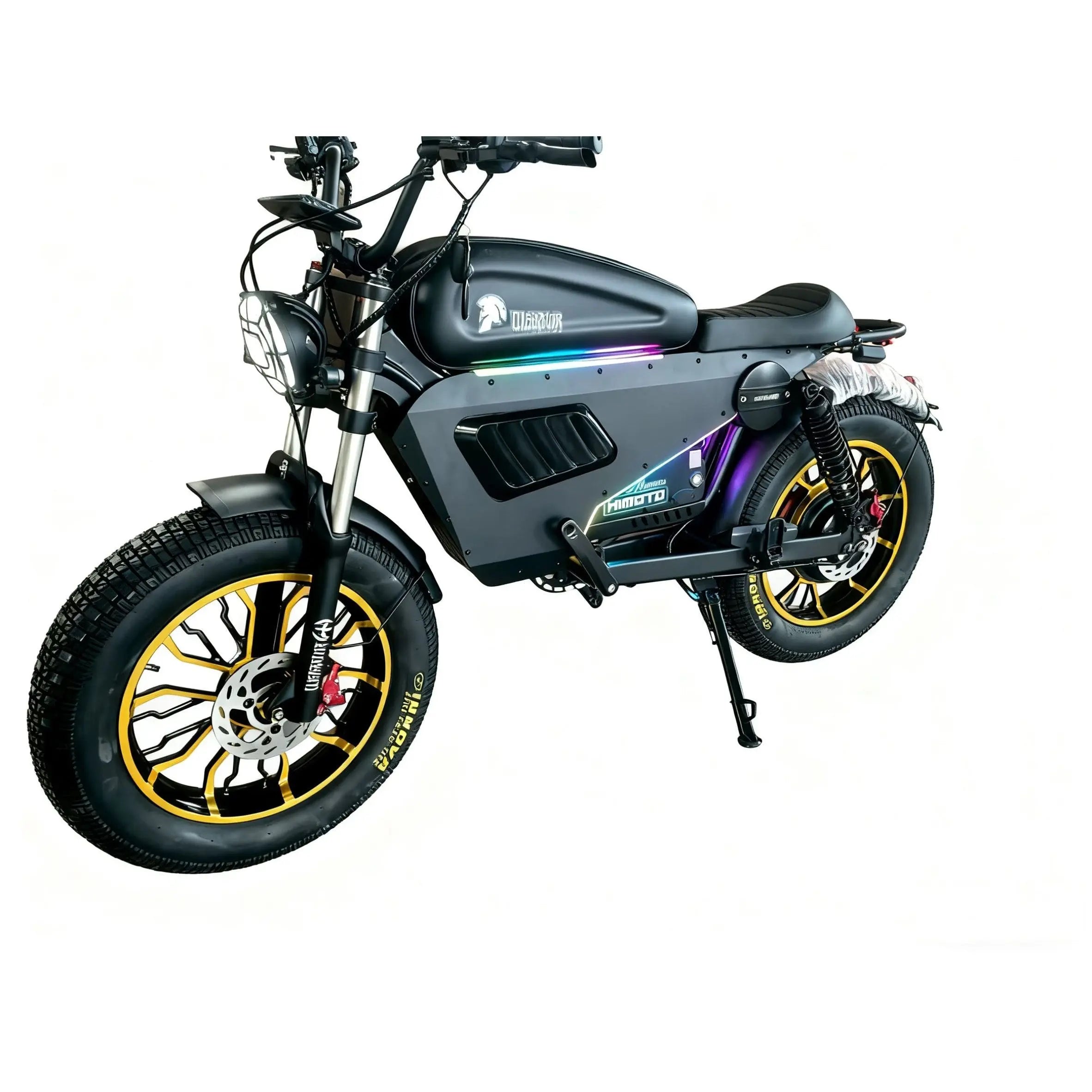 SoverSky Black Warrior Lithium Bike Pro Fat Tire Electric Bike  Electric Bikes Paradise