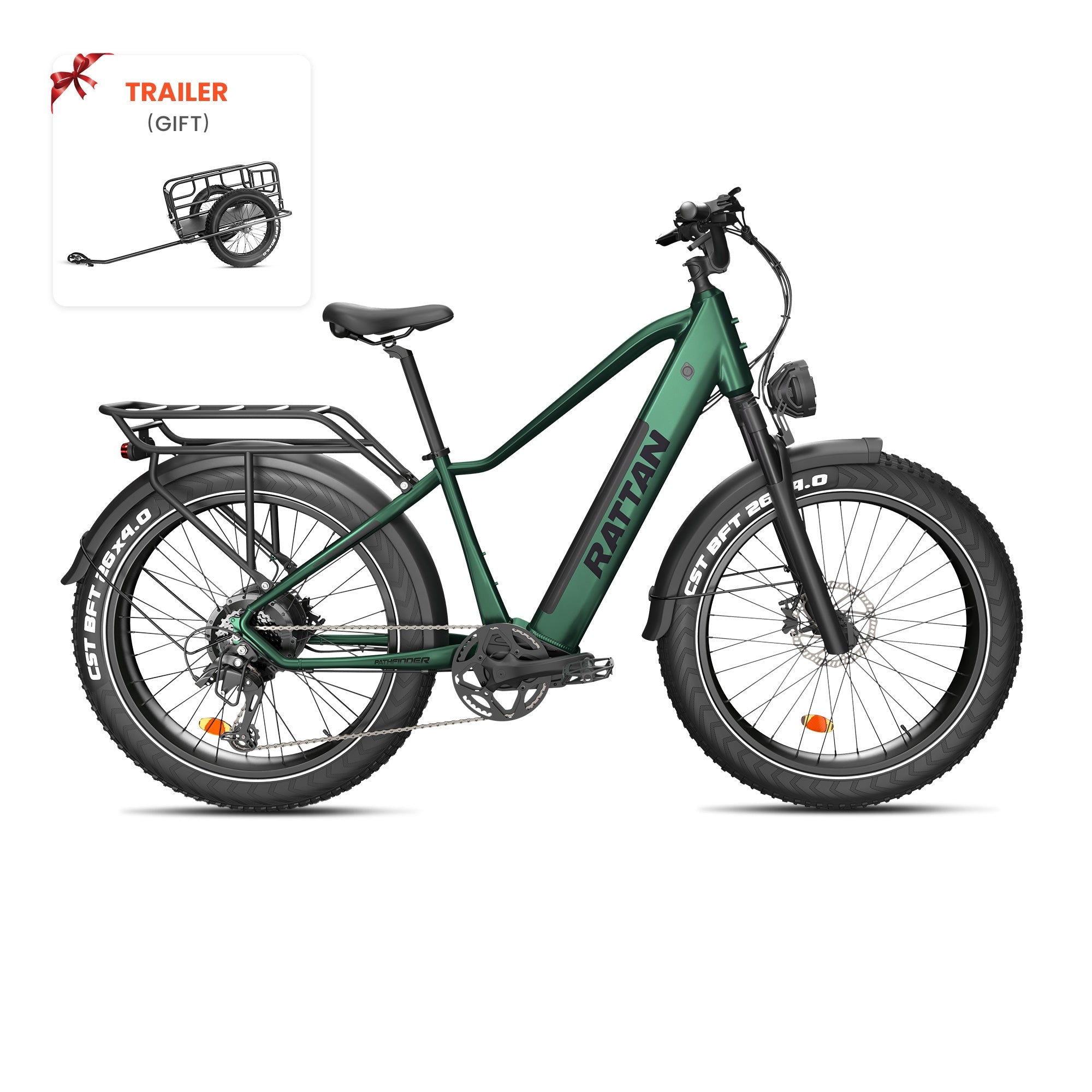 Rattan Pathfinder Fat Tire Electric Mountain Bike