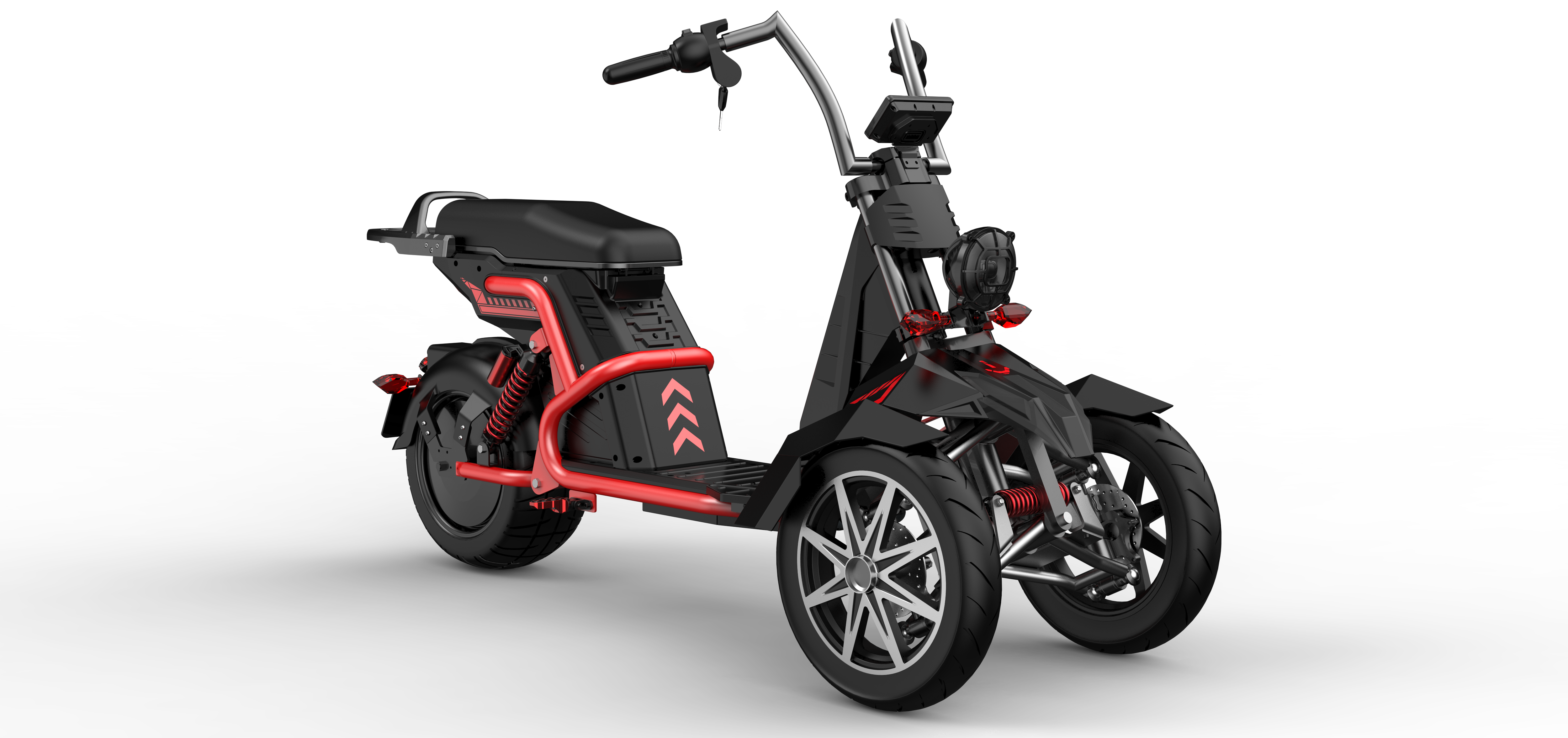SoverSky T100 4000W 3-Wheel Electric Motorcycle Trike with 50Ah Battery