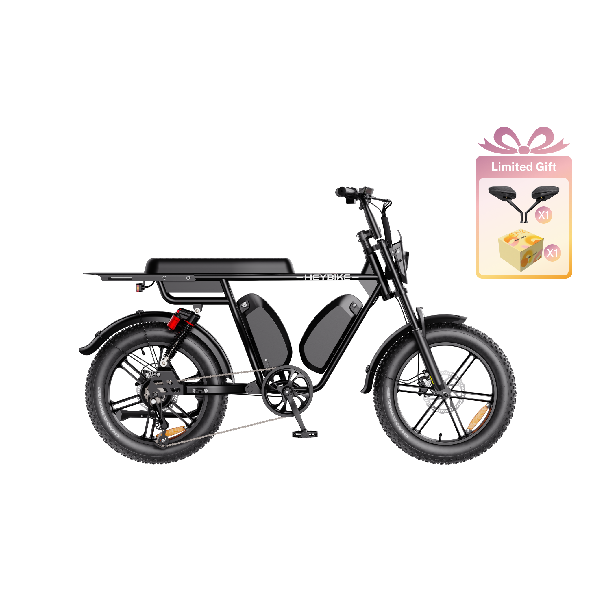 Heybike Saturn 1000W Vintage-Style Moped Electric Bike