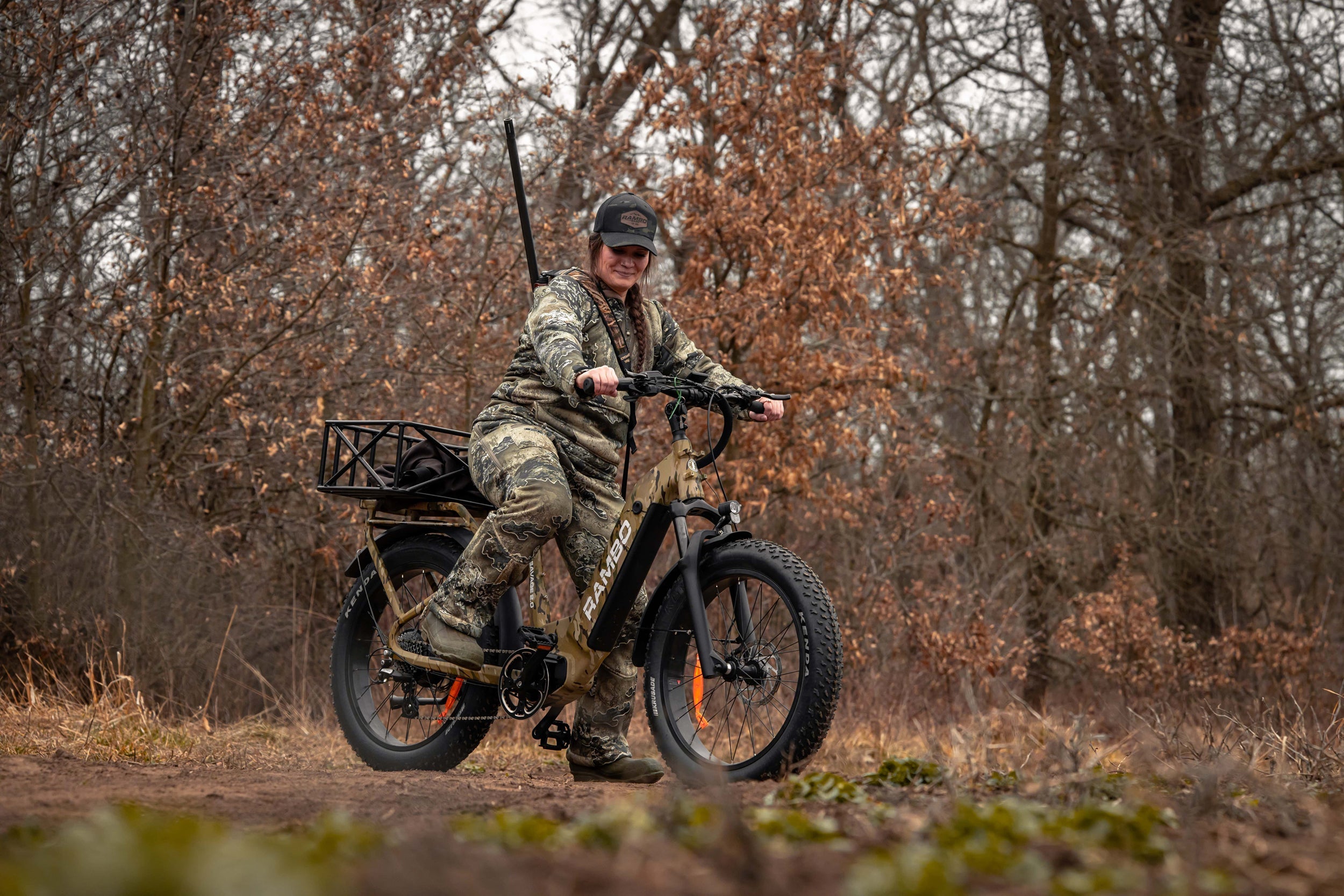 Rambo Savage 2.0 Step-Thru Fat Tire Electric Hunting Bike