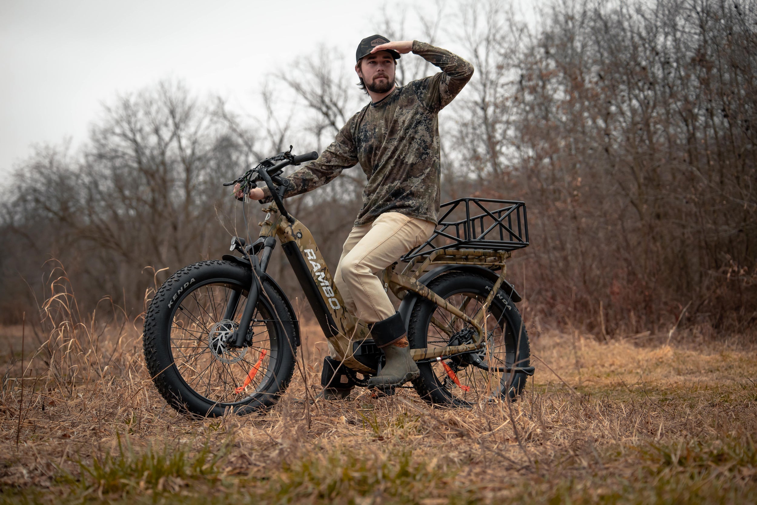 Rambo Savage 2.0 Step-Thru Fat Tire Electric Hunting Bike