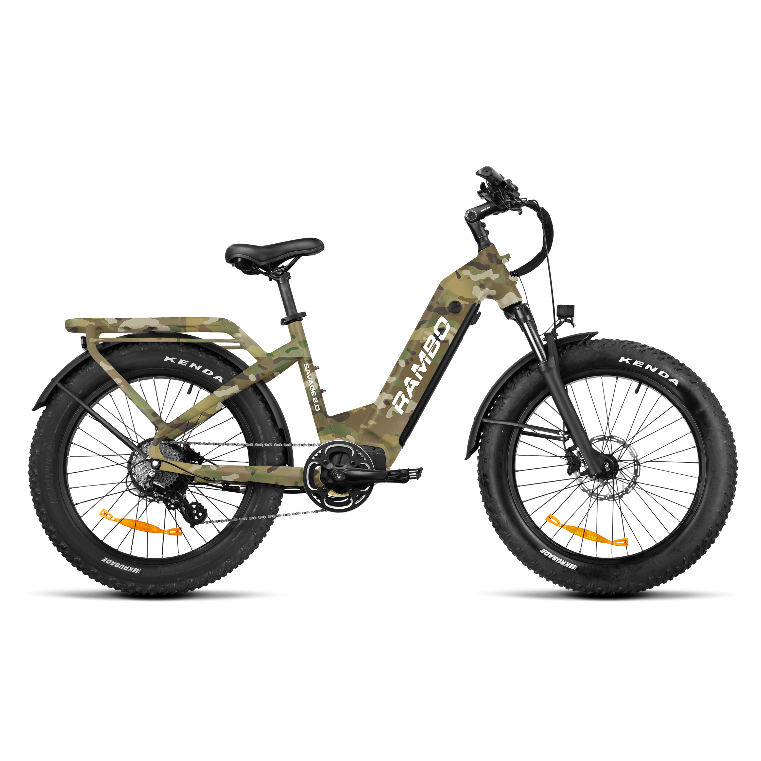 Rambo Savage 2.0 Step-Thru Fat Tire Electric Hunting Bike