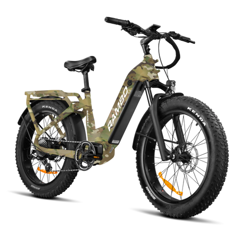 Rambo Savage 2.0 Step-Thru Fat Tire Electric Hunting Bike