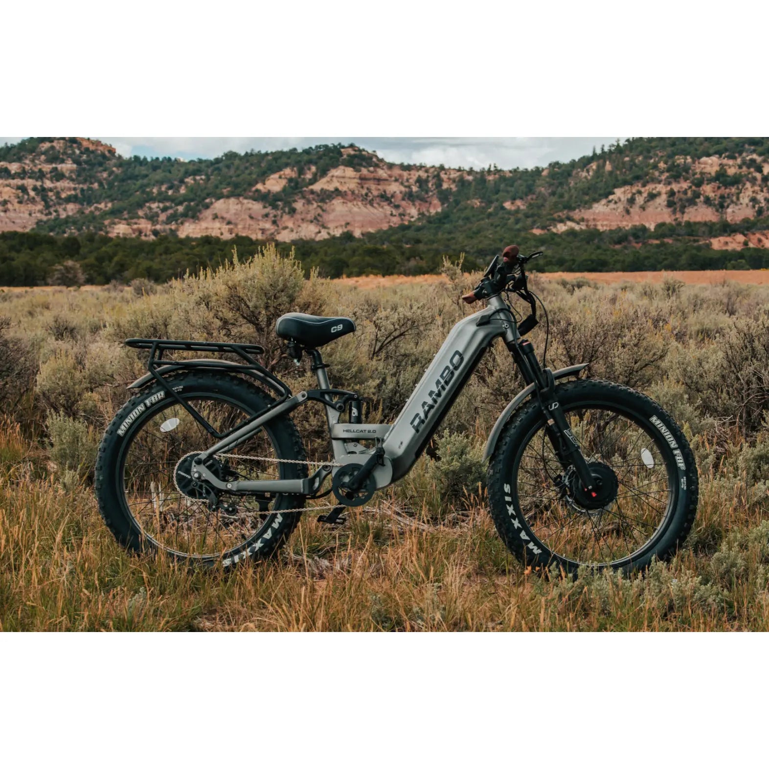 Rambo Hellcat 2.0 FS All Wheel Drive Full Suspension Electric Hunting Bike 