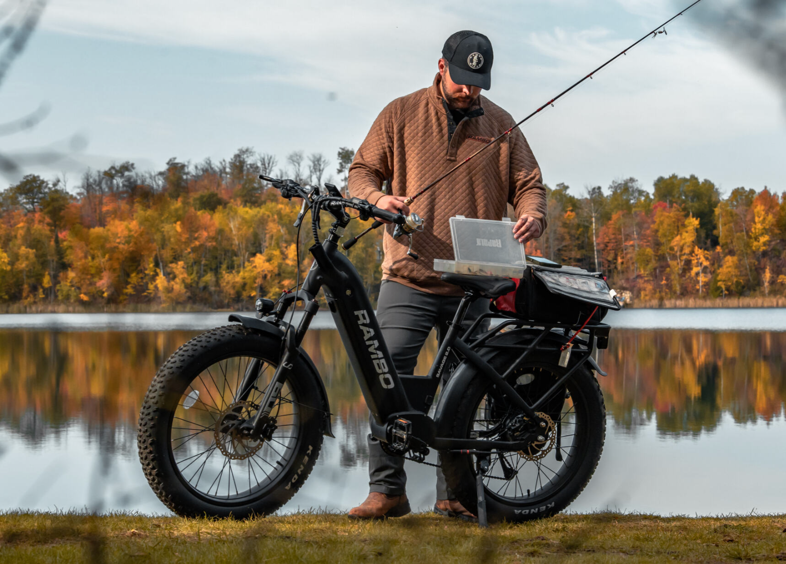 Rambo Savage 2.0 Step-Thru Fat Tire Electric Hunting Bike