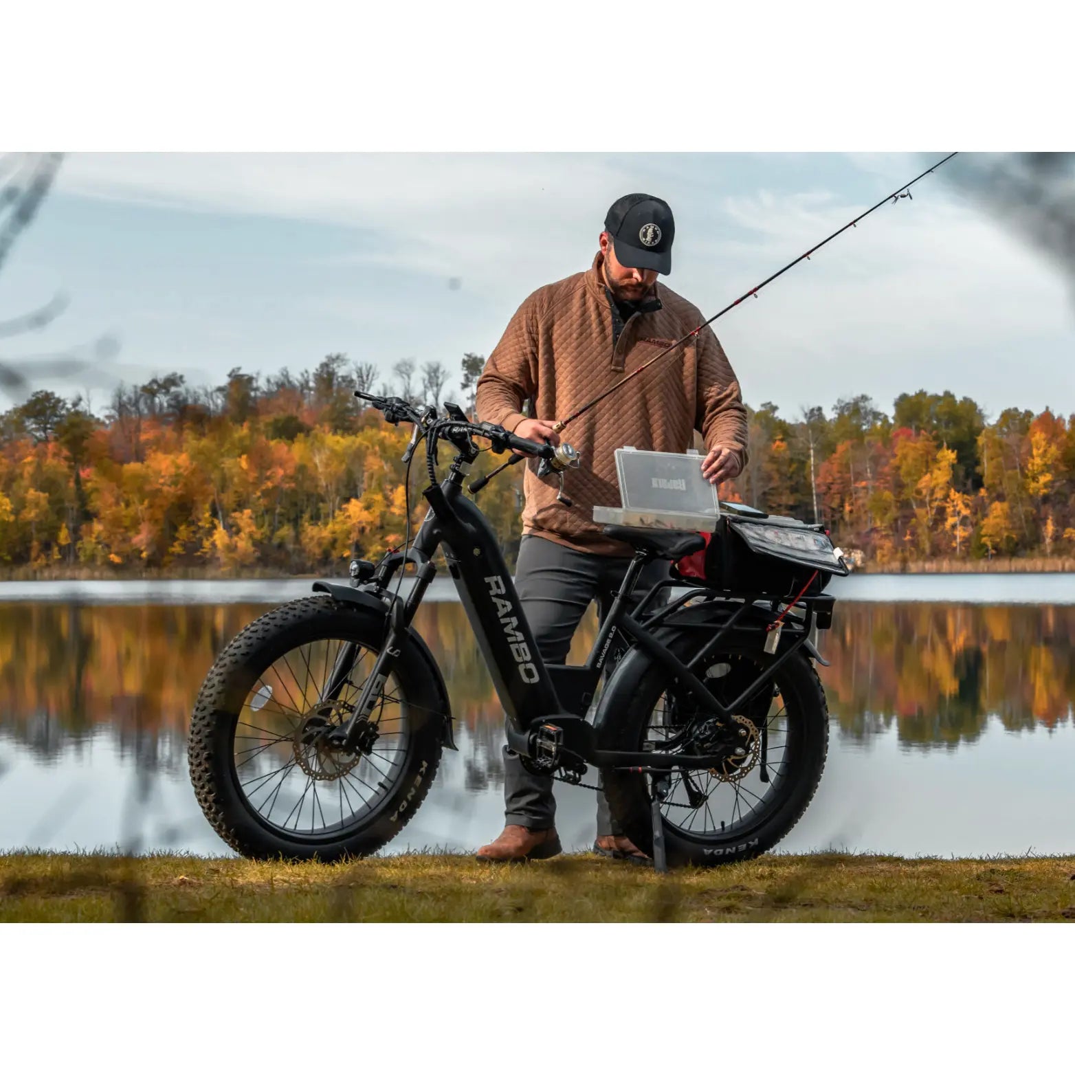 Rambo Savage 2.0 Step-Thru Fat Tire Electric Hunting Bike 
