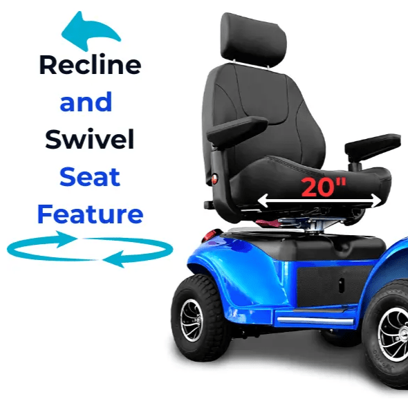 Shoprider Excursion Heavy Duty Bariatric 4-Wheel Mobility Scooter