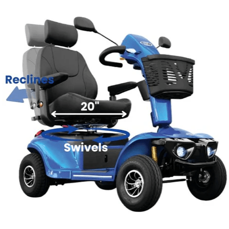Shoprider Excursion Heavy Duty Bariatric 4-Wheel Mobility Scooter