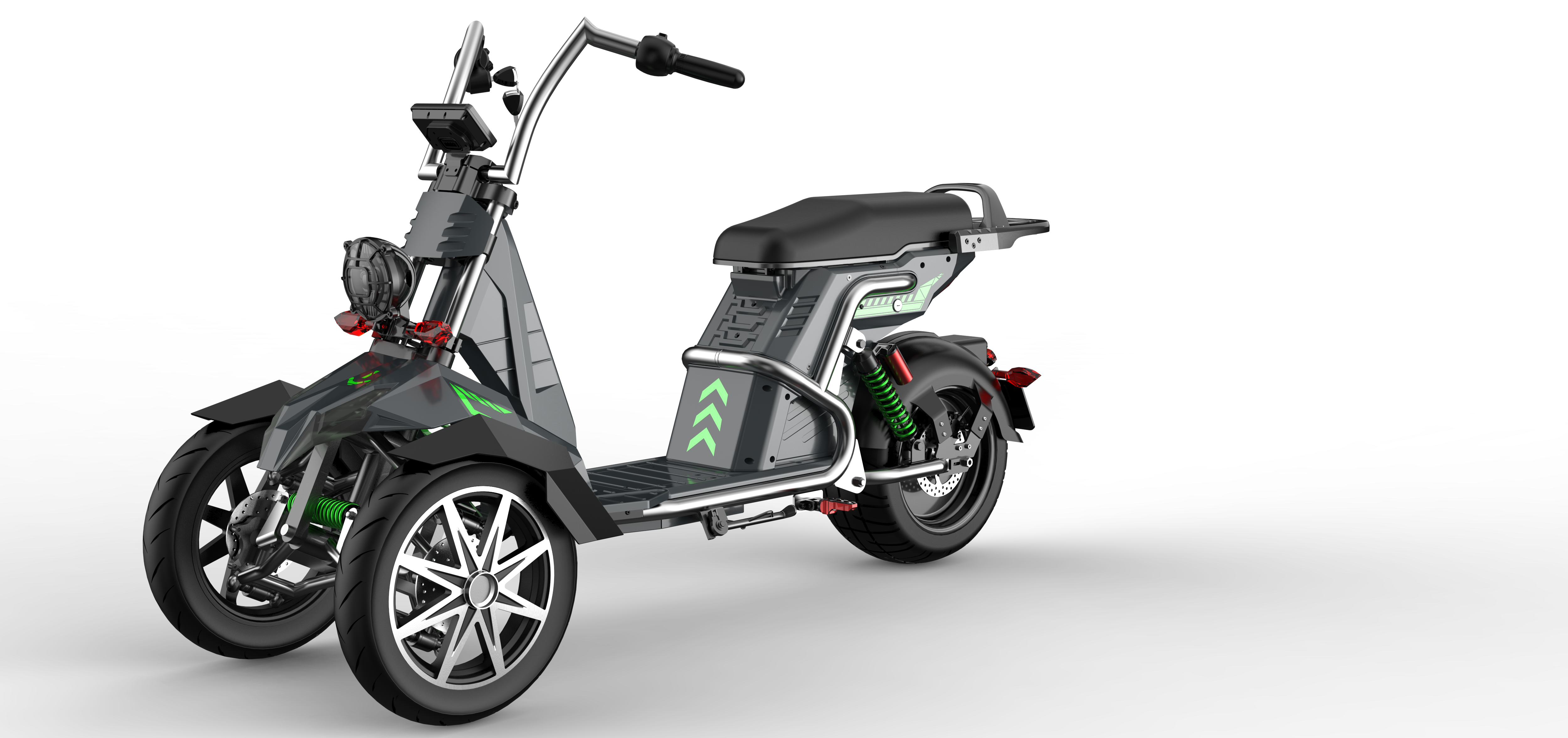 SoverSky T100 4000W 3-Wheel Electric Motorcycle Trike with 50Ah Battery