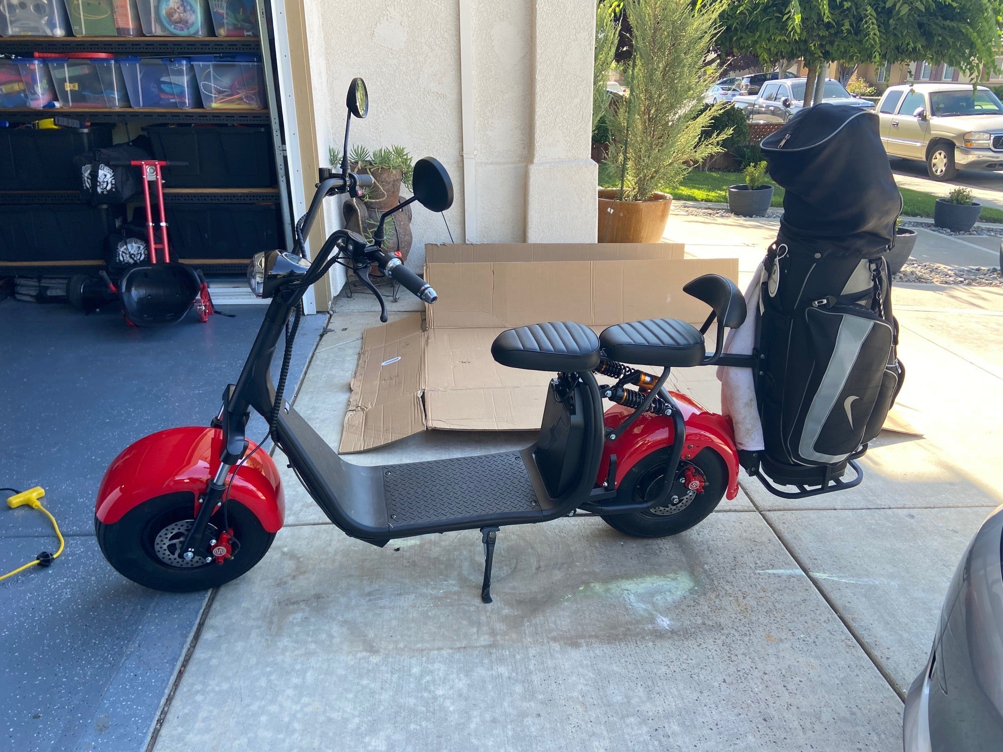 SoverSky X7 Fat Tire Two-Wheel Electric Golf Scooter