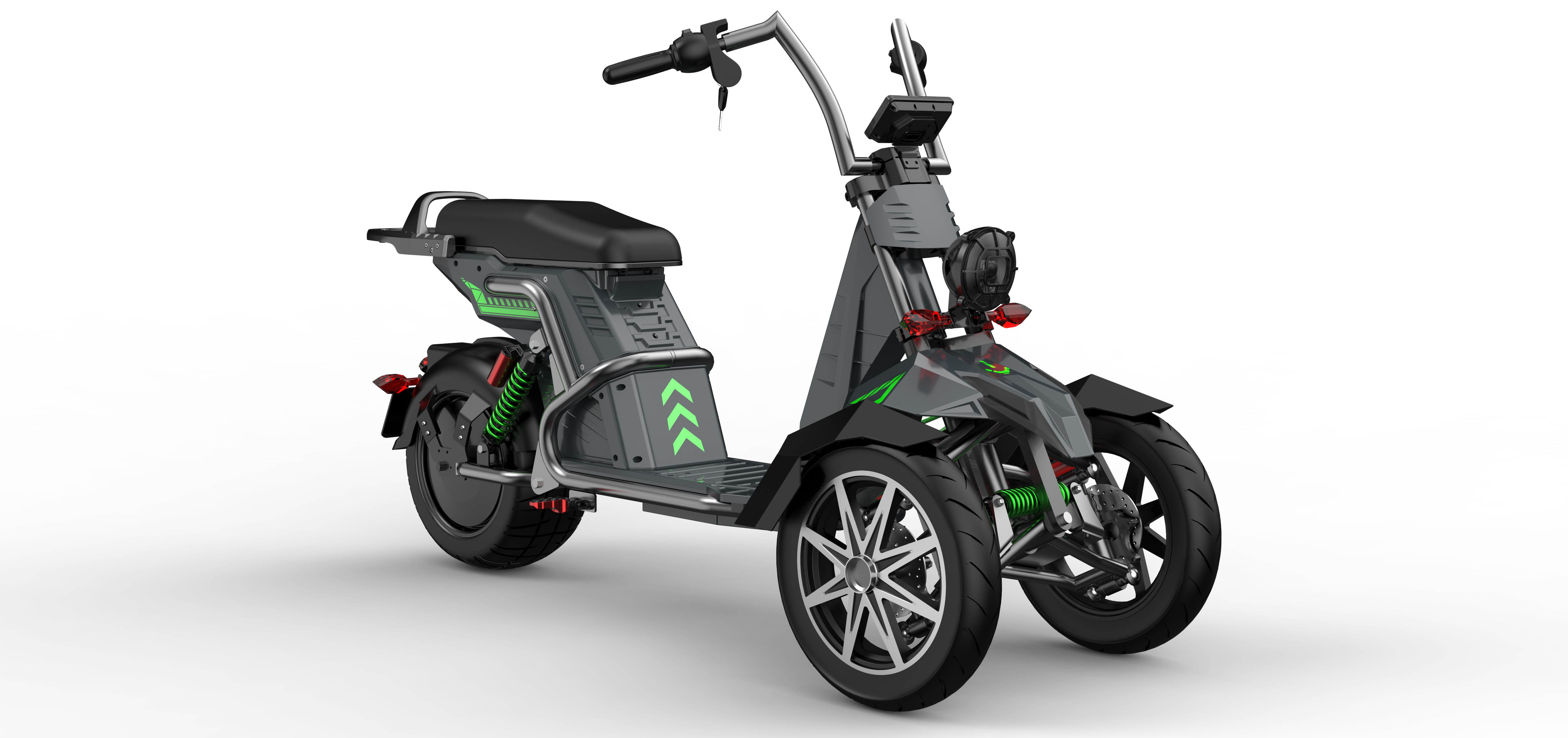 SoverSky T100 4000W 3-Wheel Electric Motorcycle Trike with 50Ah Battery