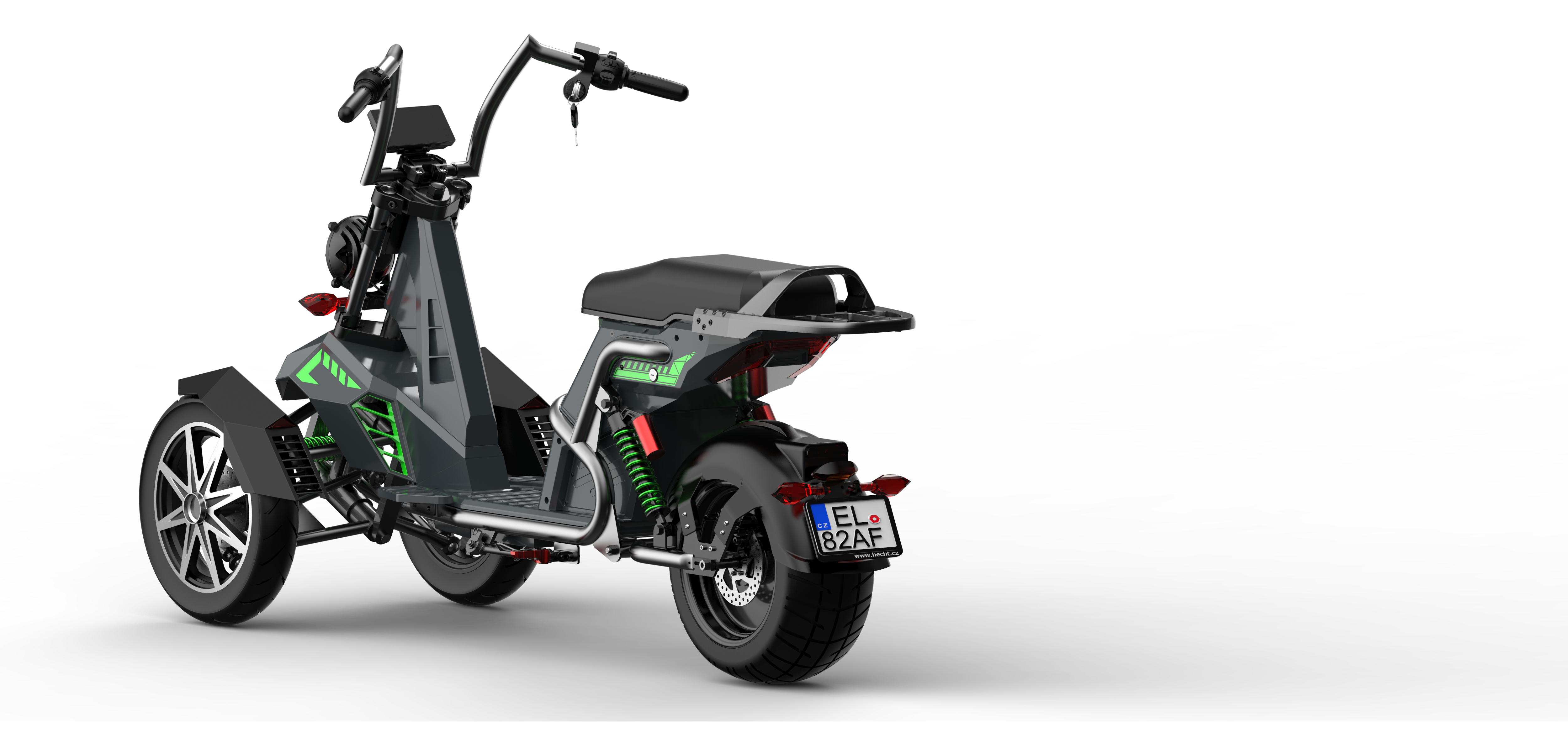 SoverSky T100 4000W 3-Wheel Electric Motorcycle Trike with 50Ah Battery