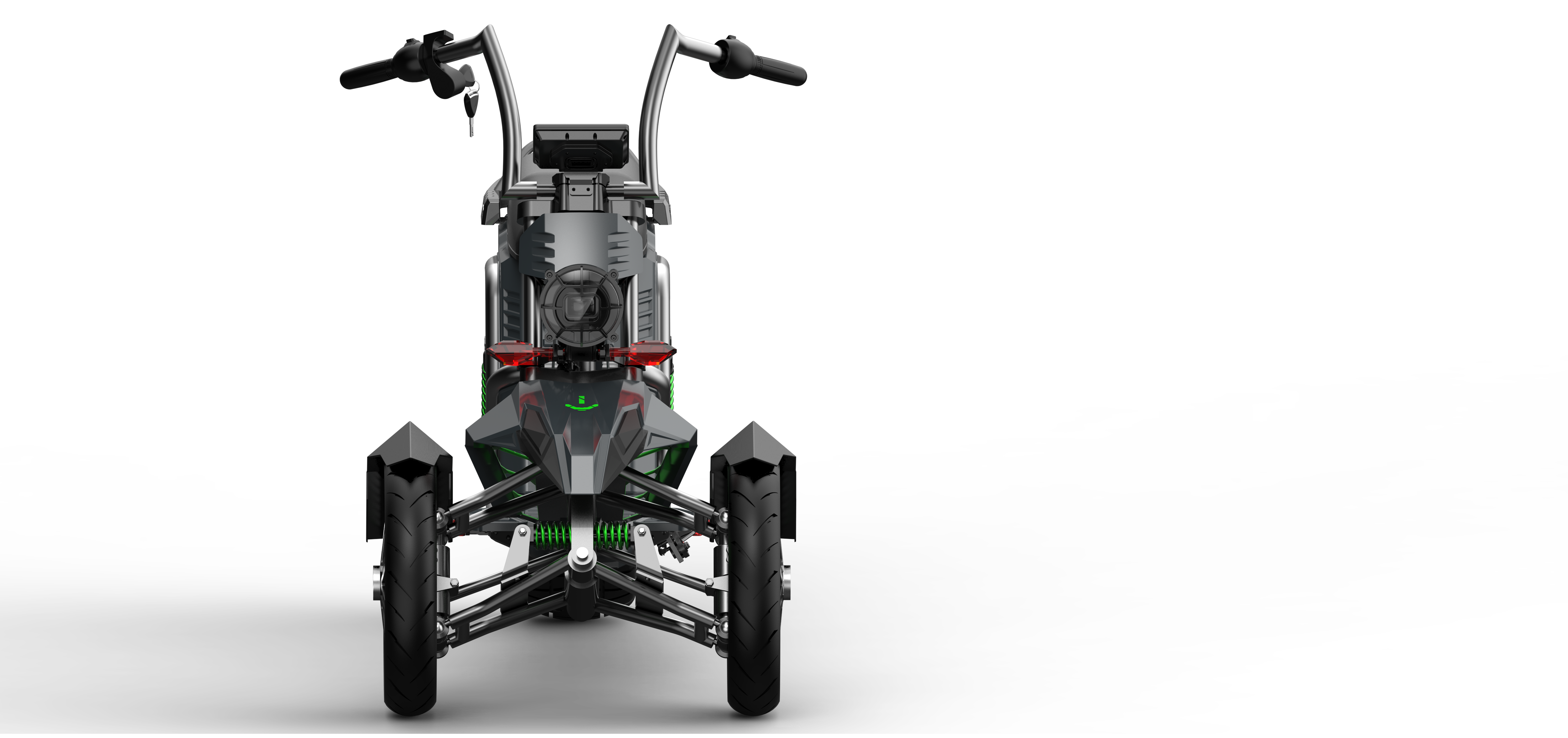 SoverSky T100 4000W 3-Wheel Electric Motorcycle Trike with 50Ah Battery