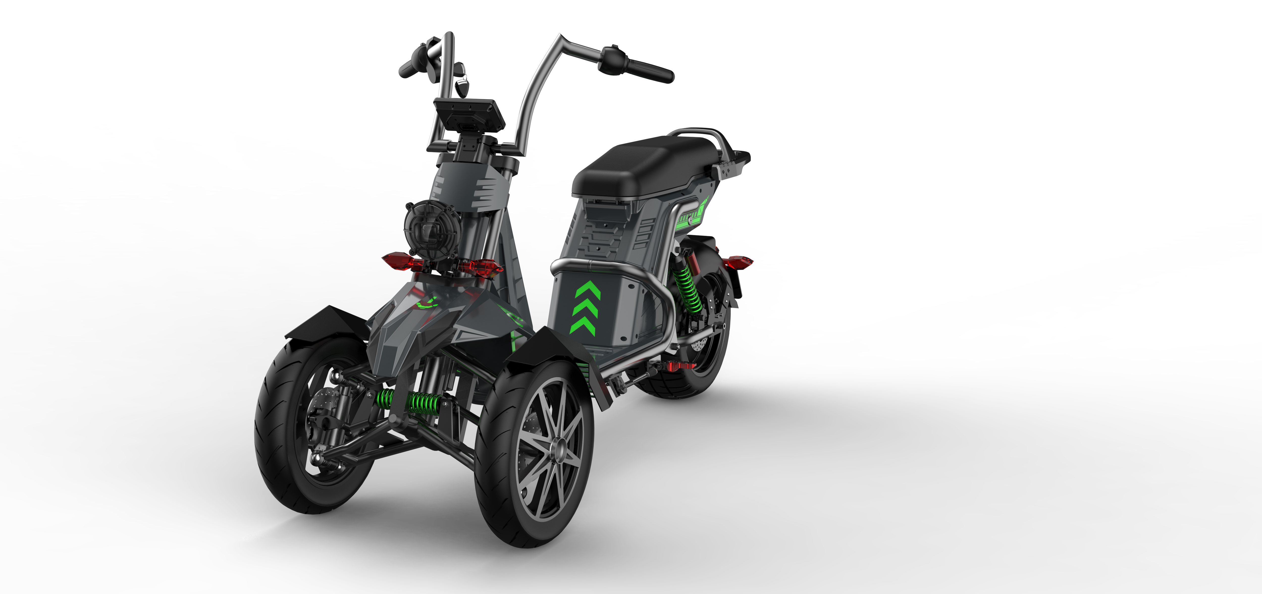 SoverSky T100 4000W 3-Wheel Electric Motorcycle Trike with 50Ah Battery