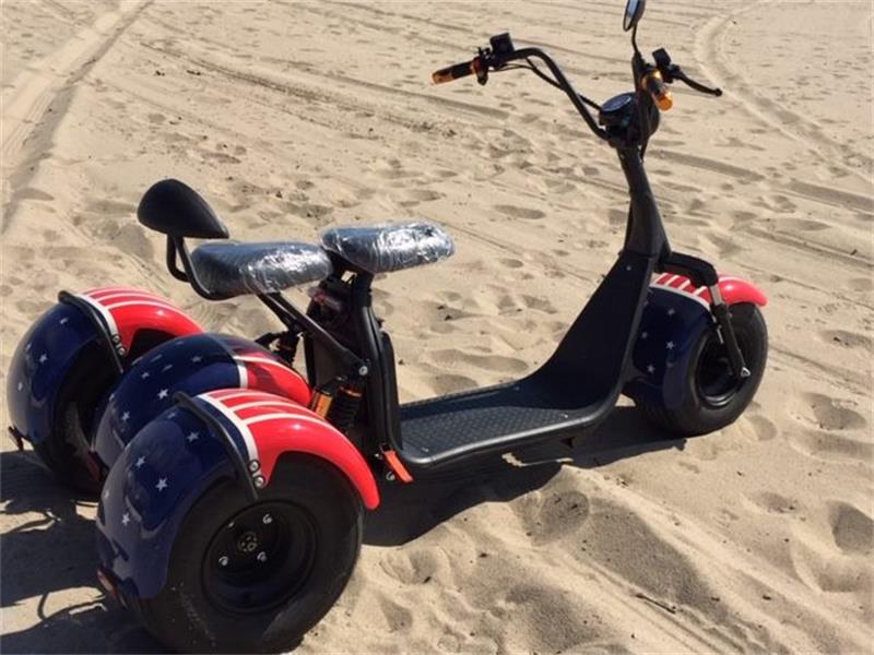 SoverSky T7.0 2000W 60V Electric Fat Tire 3-Wheel Trike Scooter