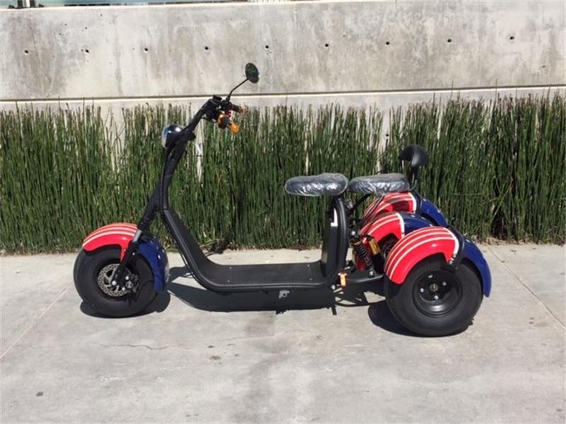 SoverSky T7.0 2000W 60V Electric Fat Tire 3-Wheel Trike Scooter