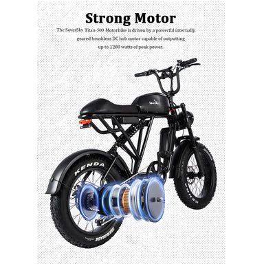 SoverSky Titan 500 Shimano 7-Speed Fat Tire Electric Bike  Electric Bikes Paradise