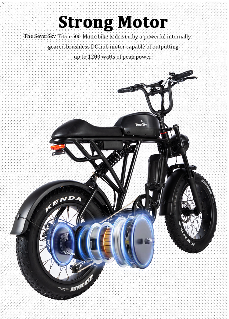 SoverSky Titan 500 Shimano 7-Speed Fat Tire Electric Bike