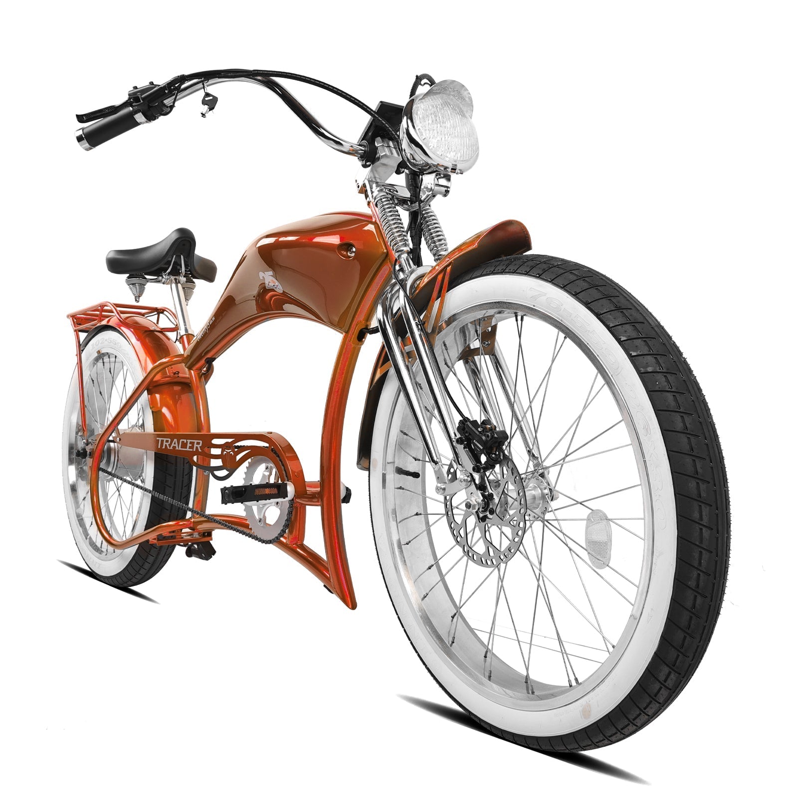 Tracer Twenty5 800W Chopper Stretch Cruiser Electric Bike
