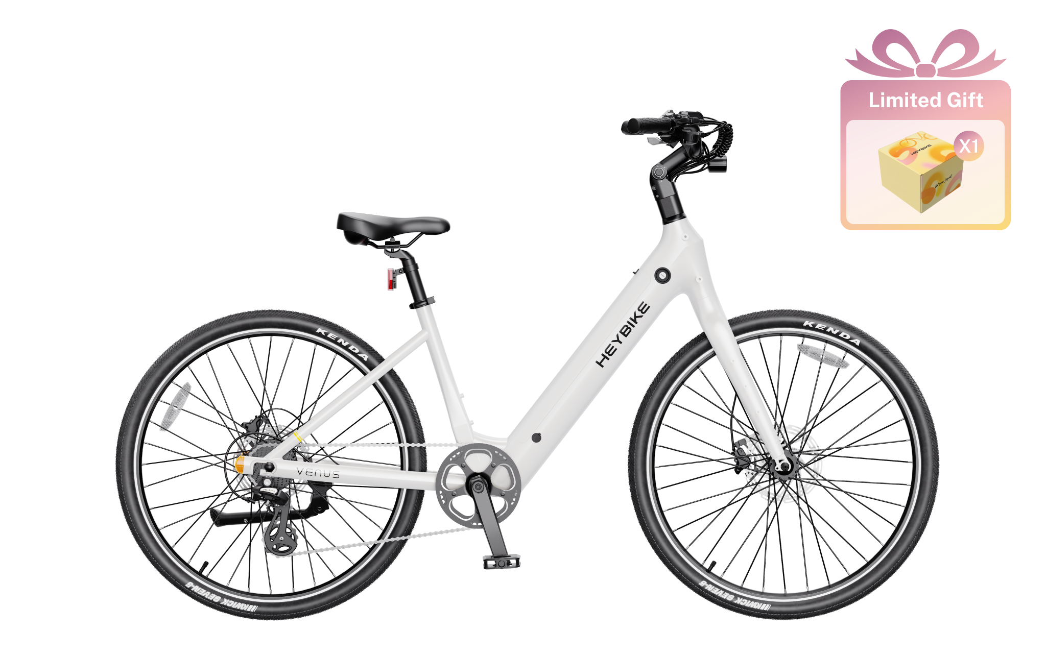 Heybike Venus 750W Lightweight Step-Thru City Electric Bike