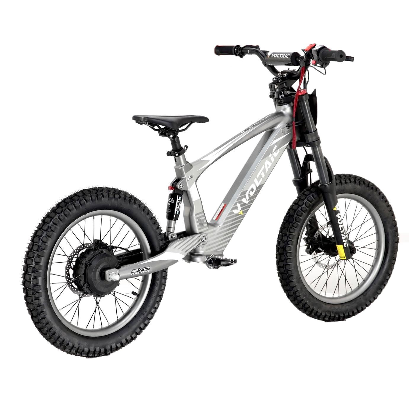Voltaic Flying Fox 18-Inch Youth Electric Dirt Bike with Hydraulic Brakes