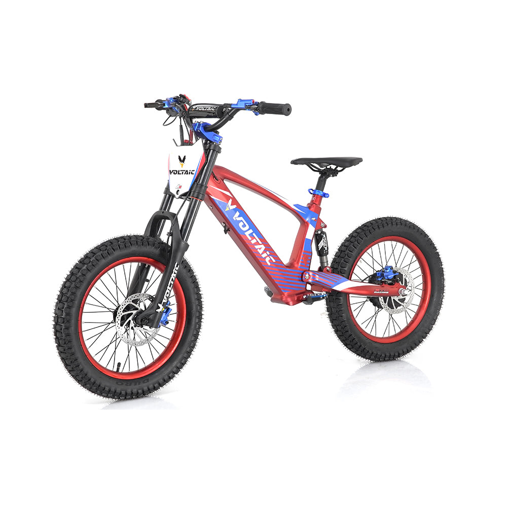 Voltaic Flying Fox 18-Inch Youth Electric Dirt Bike with Hydraulic Brakes