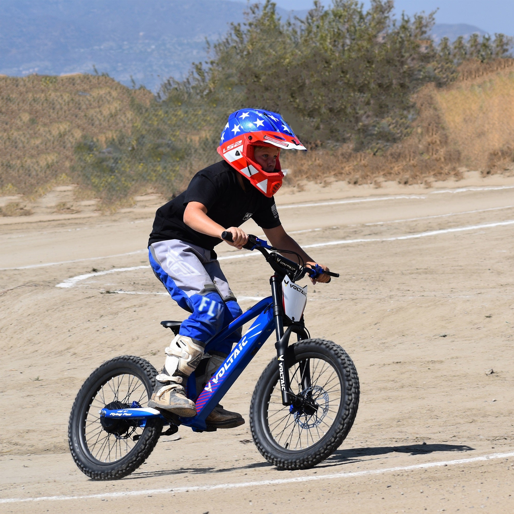Voltaic Flying Fox 20-Inch 48V Youth Electric Dirt Bike with Hydraulic Brakes