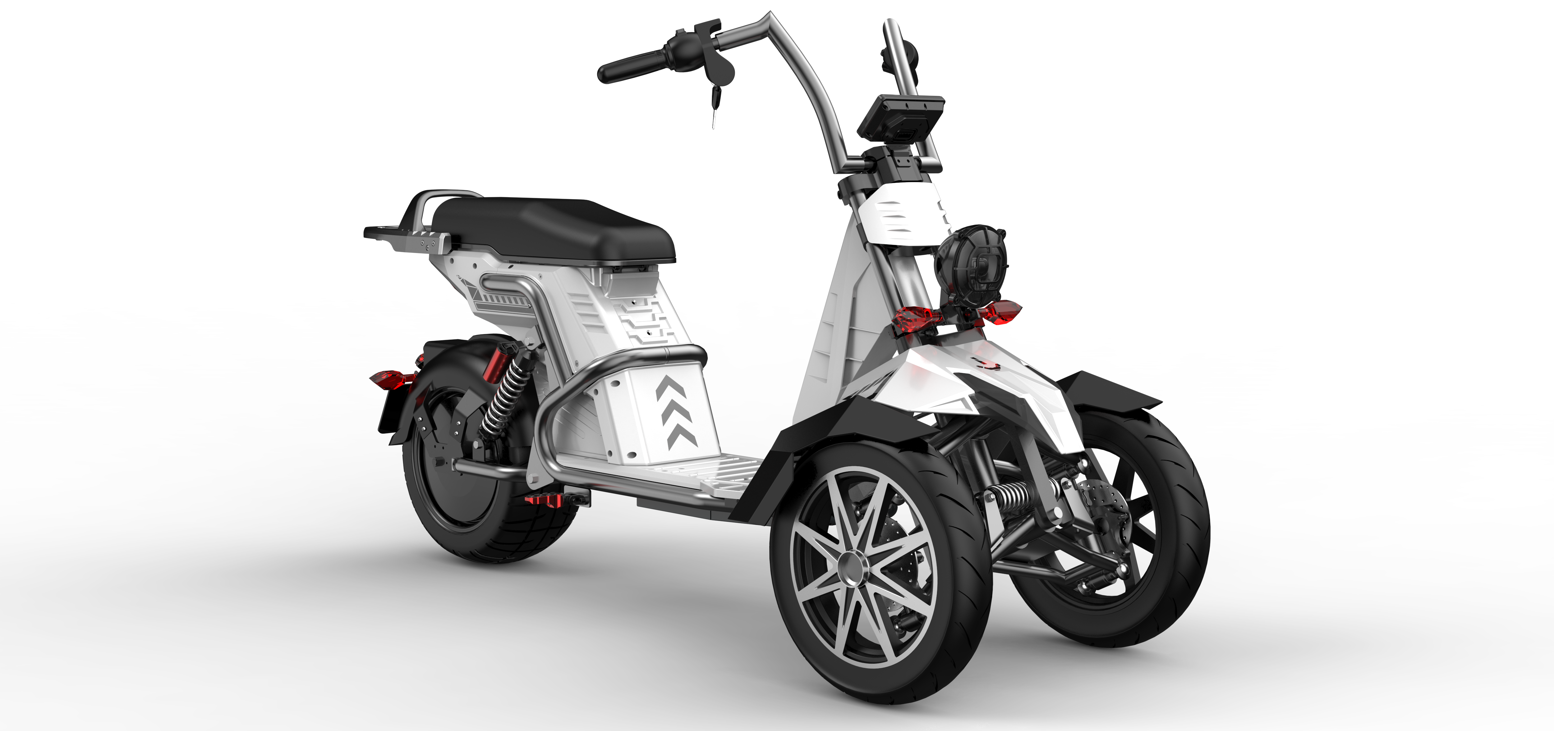 SoverSky T100 4000W 3-Wheel Electric Motorcycle Trike with 50Ah Battery