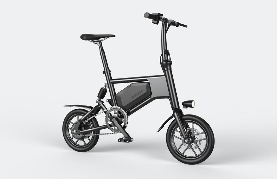 GlareWheel EB-X5 Foldable 15mph Compact Electric Bike
