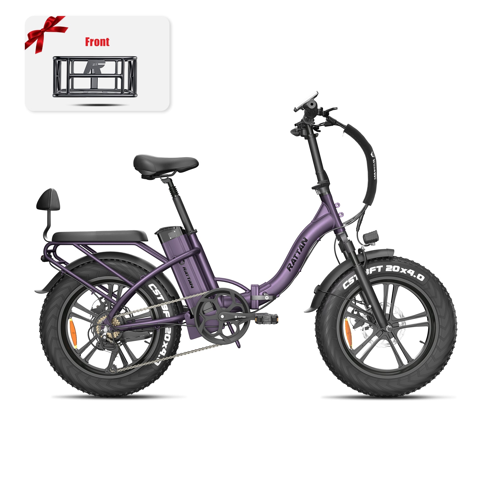 Rattan LF 750 Pro Step Thru Folding Fat Tire Electric Bike
