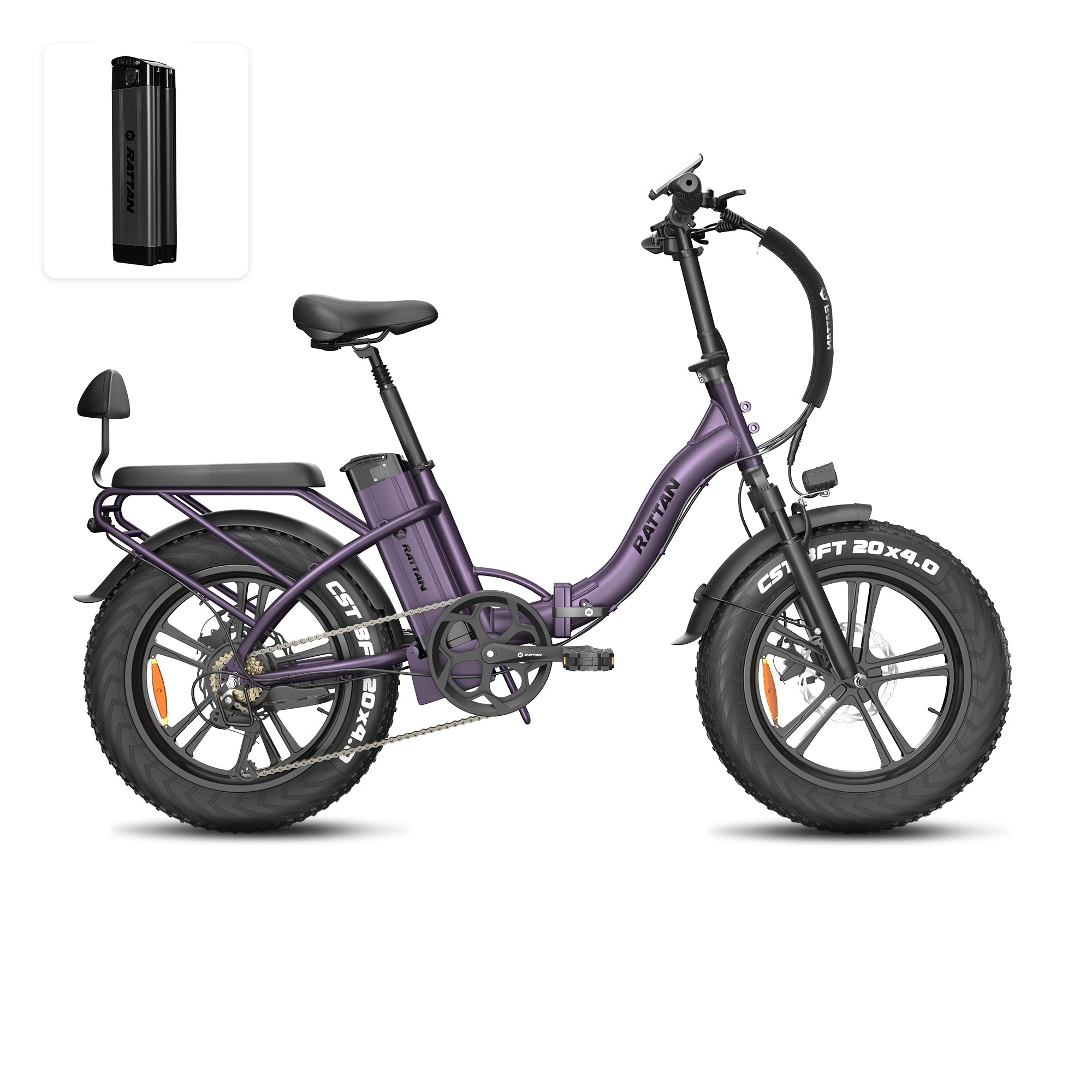 Rattan LF 750 Pro Step Thru Folding Fat Tire Electric Bike